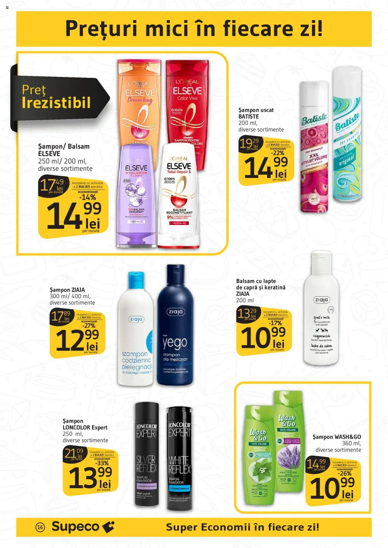 Catalog Supeco 21 August - 2 Septembrie 2025 | Pagina 16 | Produse: Mici, Balsam, Lapte, Șampon uscat
