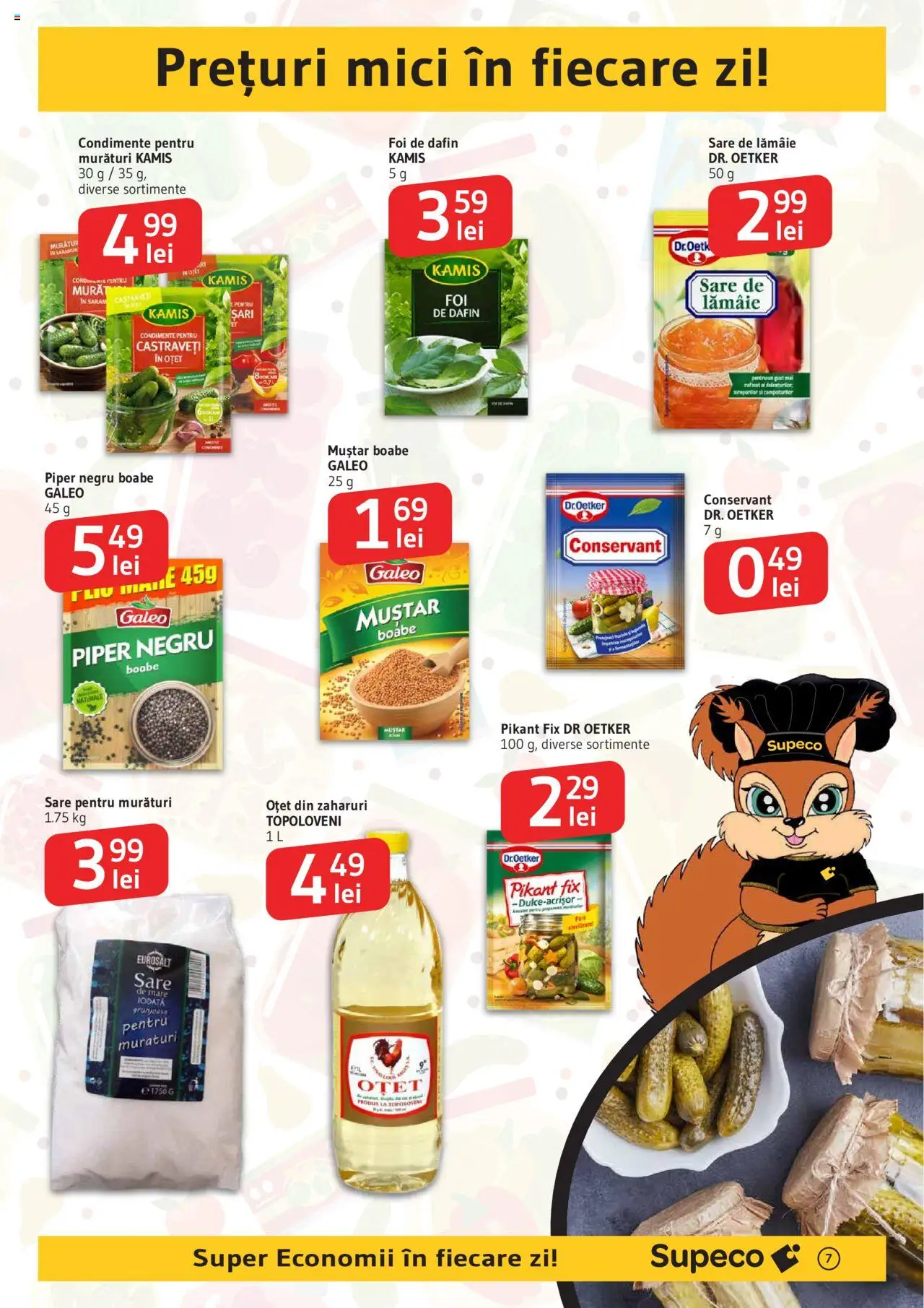 Catalog Supeco 21 August - 2 Septembrie 2025 | Pagina 7 | Produse: Oțet, Condimente, Sare, Lămâie