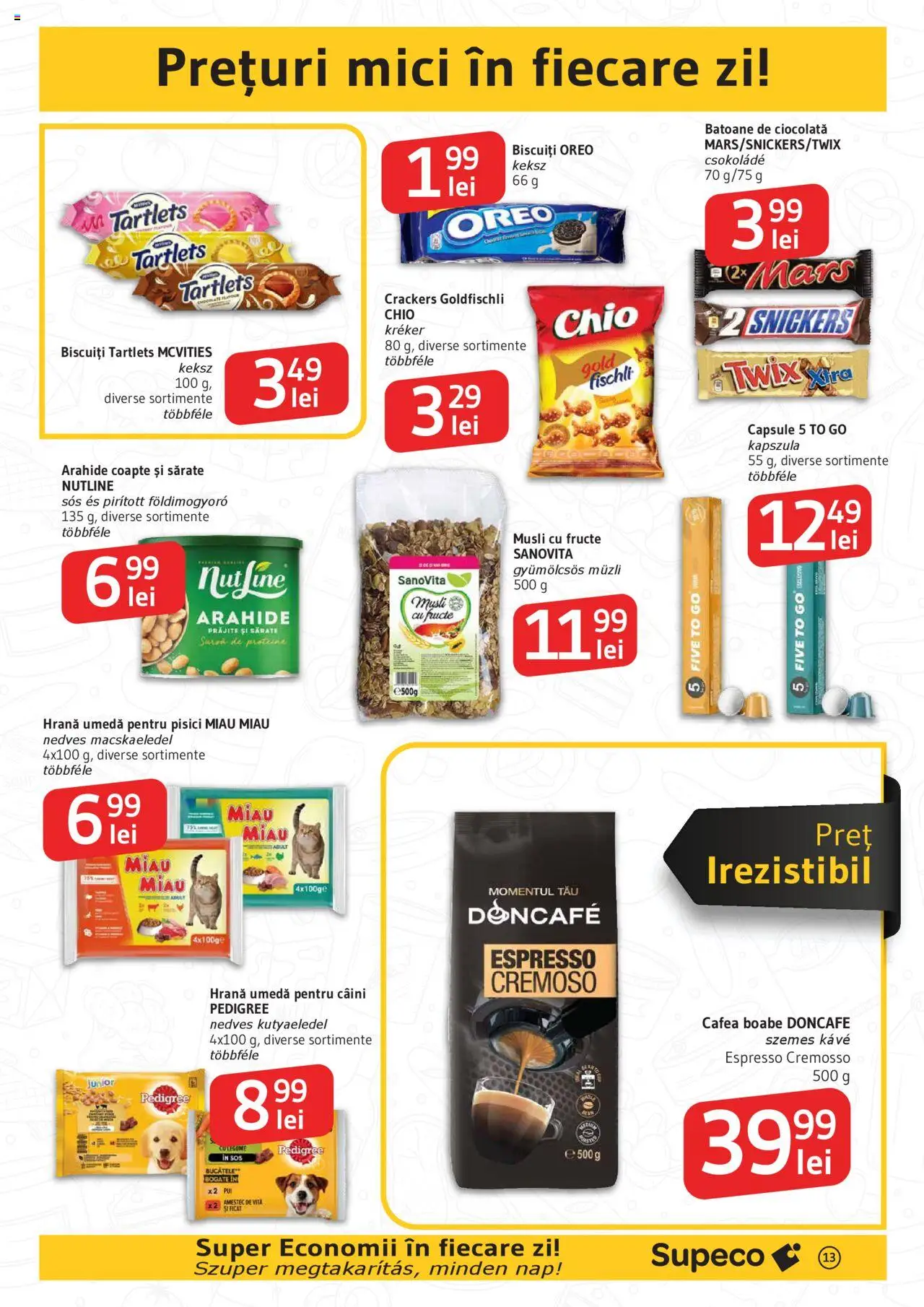 Catalog Supeco 21 August - 2 Septembrie 2025 | Pagina 13 | Produse: Mici, Cafea, Ciocolată, Sos