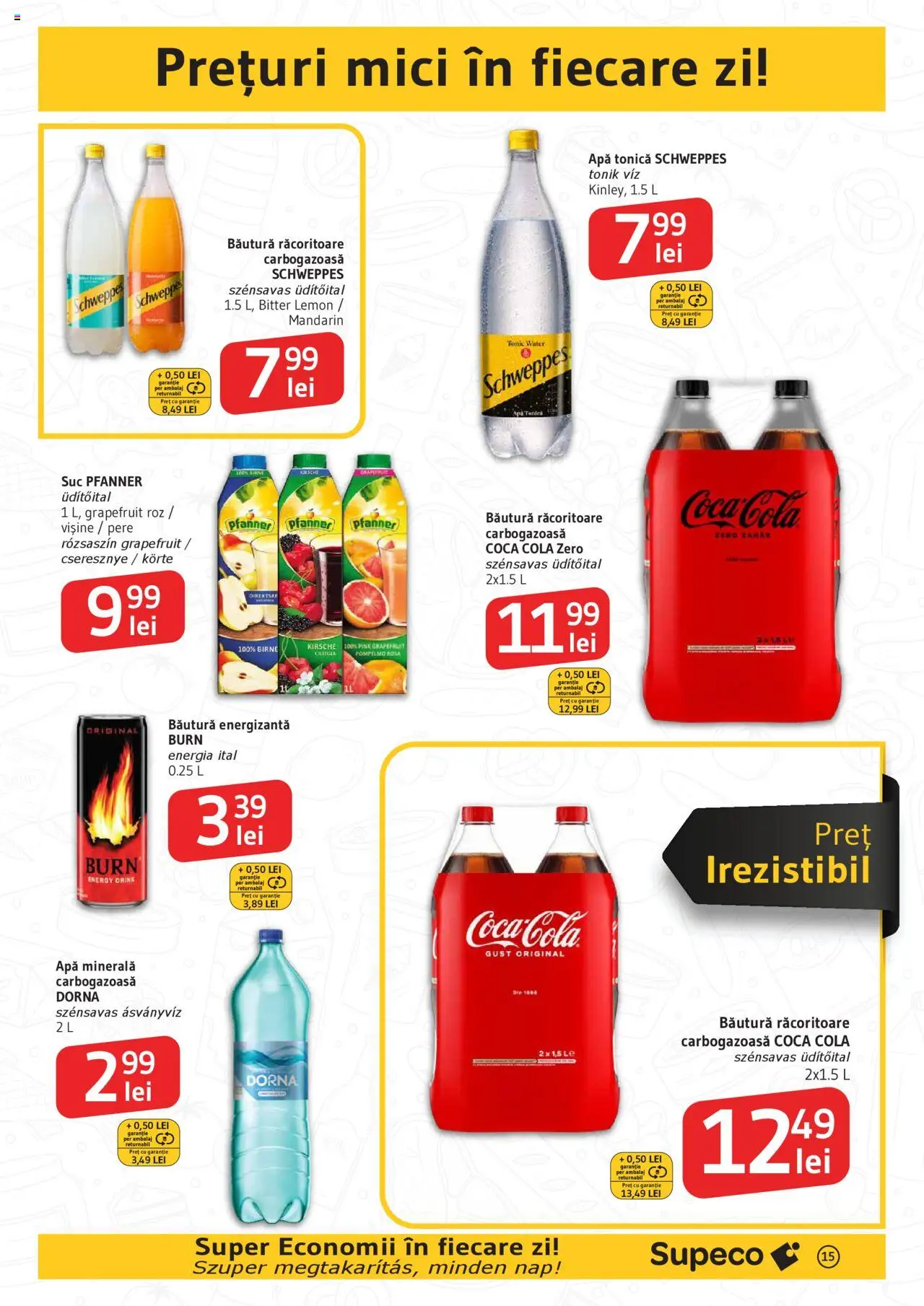 Catalog Supeco 21 August - 2 Septembrie 2025 | Pagina 15 | Produse: Mici, Suc, Băutură energizantă, Zahăr