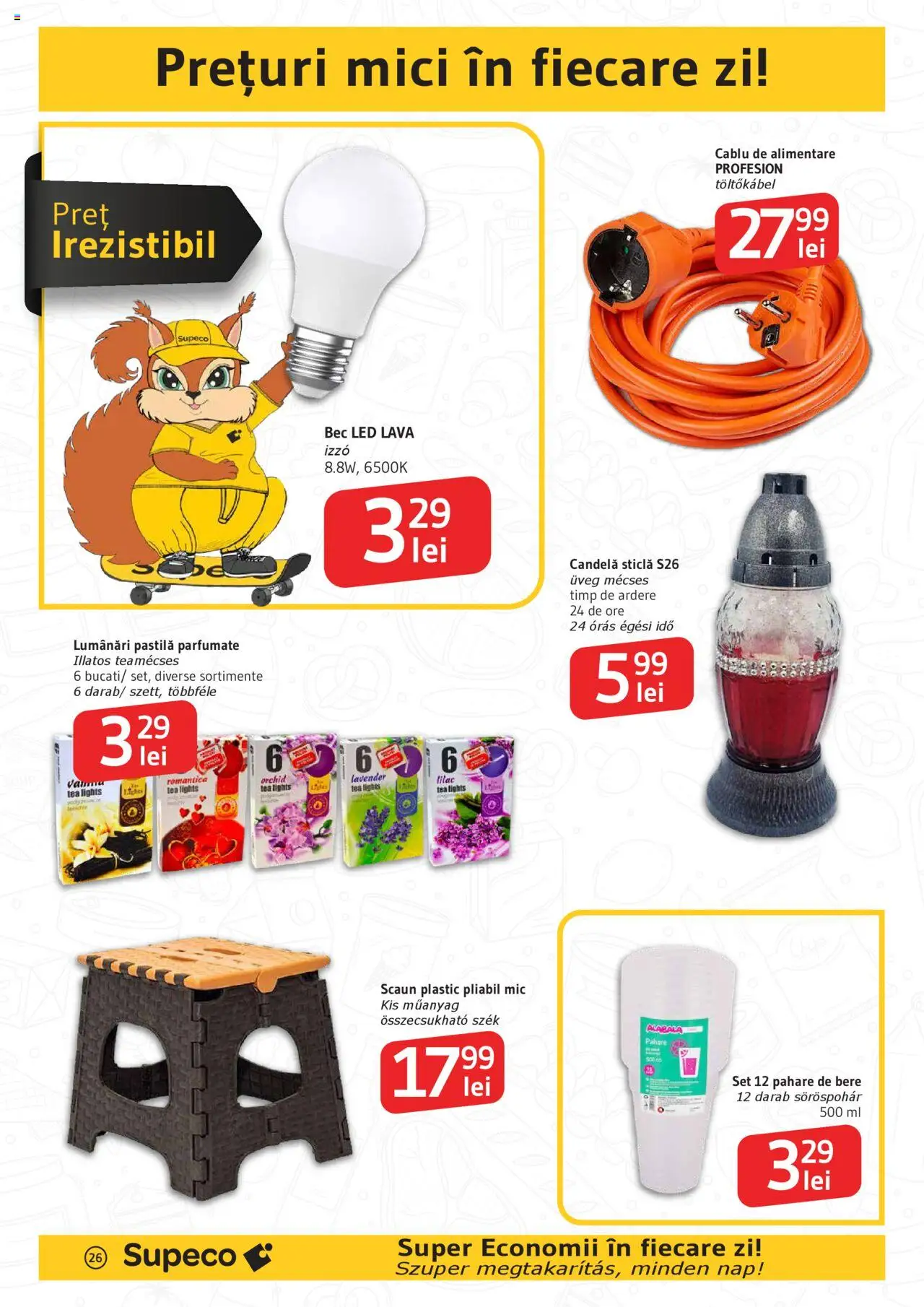Catalog Supeco 21 August - 2 Septembrie 2025 | Pagina 26 | Produse: Pahare, Scaun, Babak, Mici