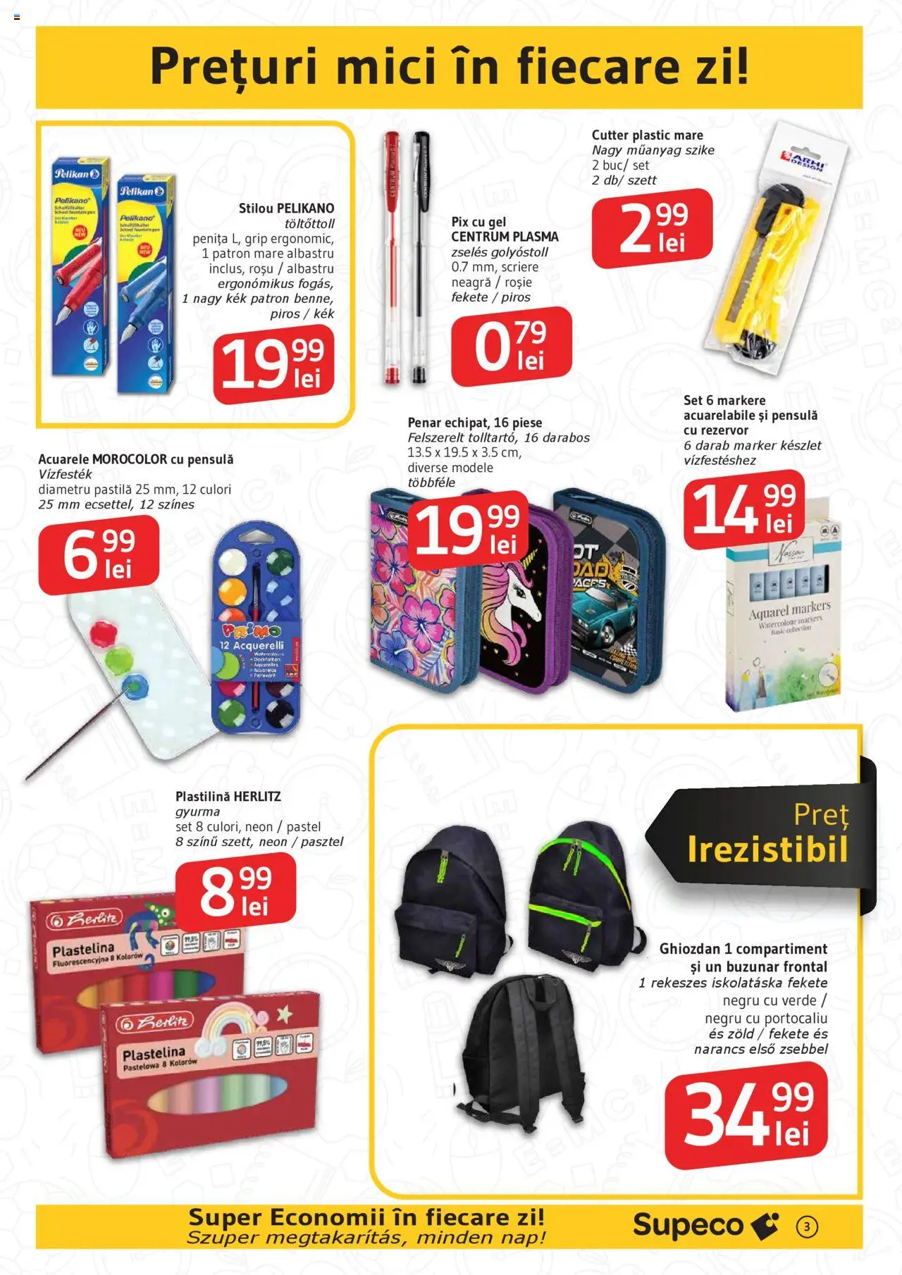 Catalog Supeco 21 August - 2 Septembrie 2025 | Pagina 3 | Produse: Cutter, Mici, Ghiozdan