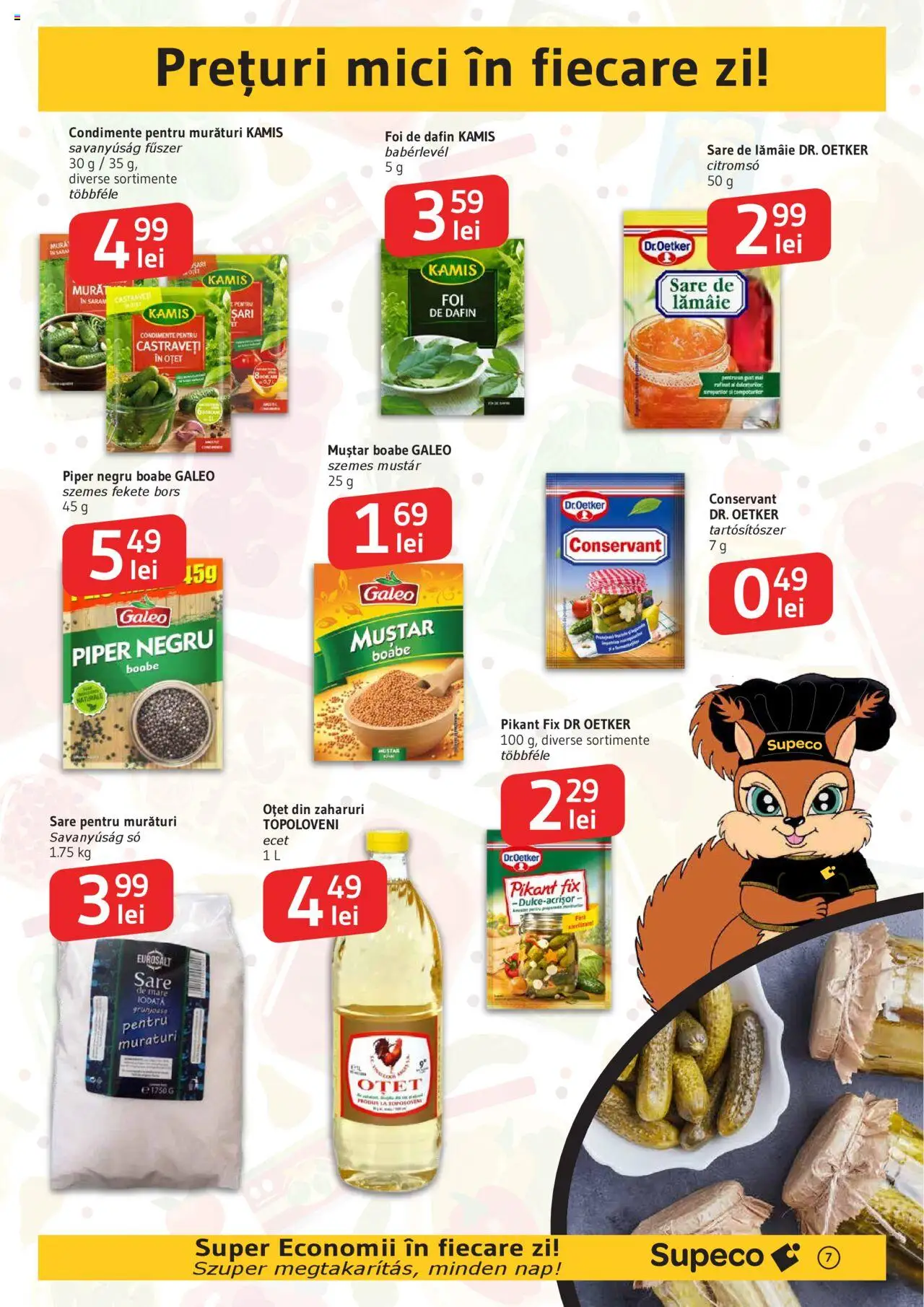 Catalog Supeco 21 August - 2 Septembrie 2025 | Pagina 7 | Produse: Muștar, Castraveți, Condimente, Lămâie