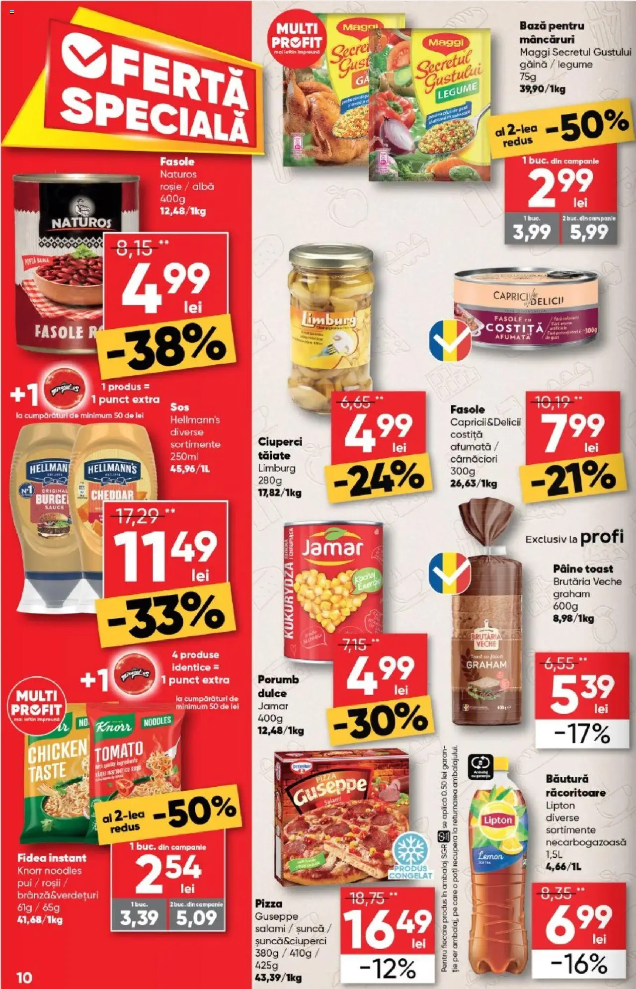 Catalog Profi 20 August - 1 Septembrie 2025 | Pagina 10 | Produse: Ciuperci, Pâine, Pizza, Făină