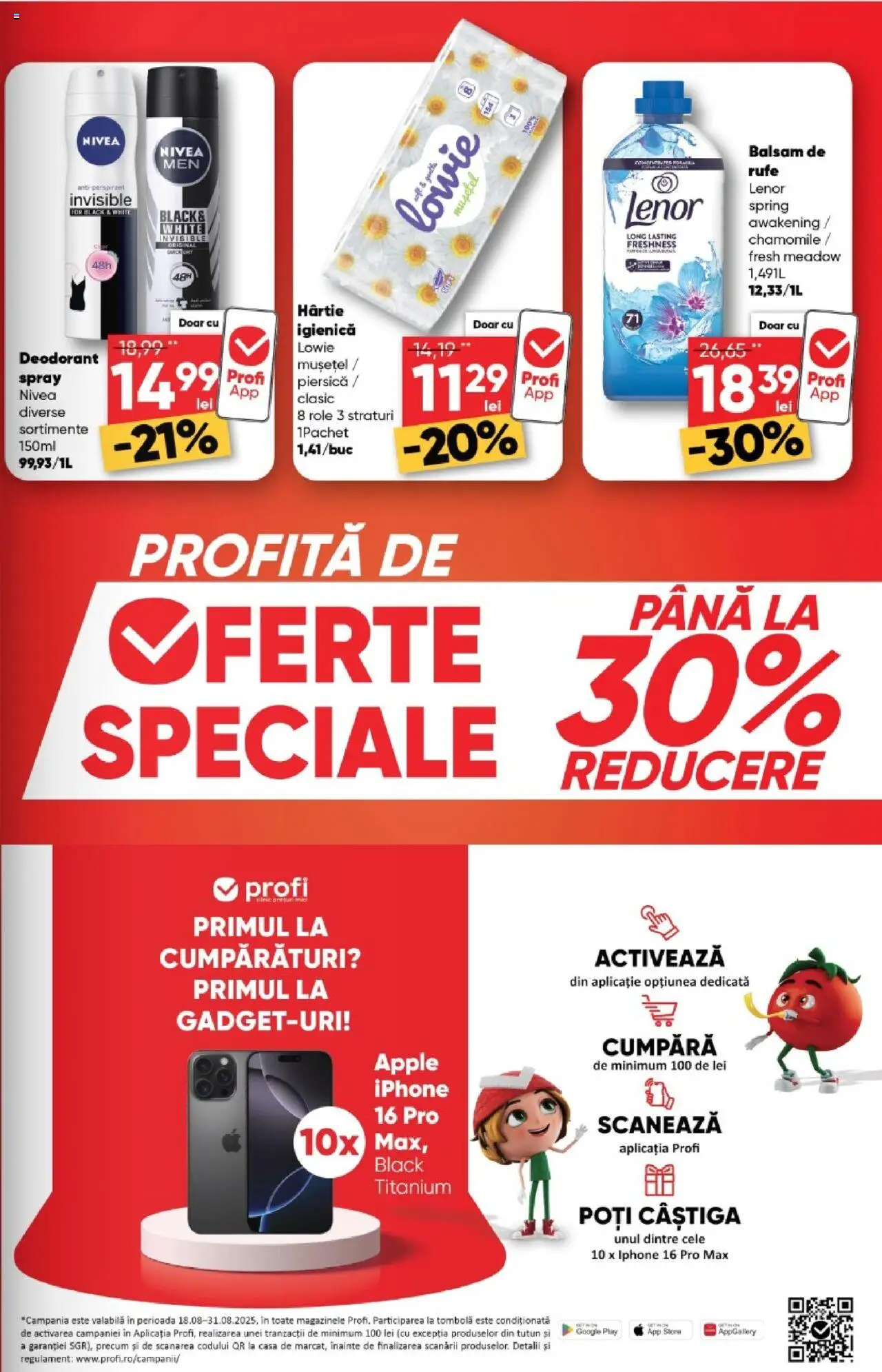 Catalog Profi 20 August - 1 Septembrie 2025 | Pagina 3 | Produse: Piersică, Apple, Deodorant, Balsam de rufe