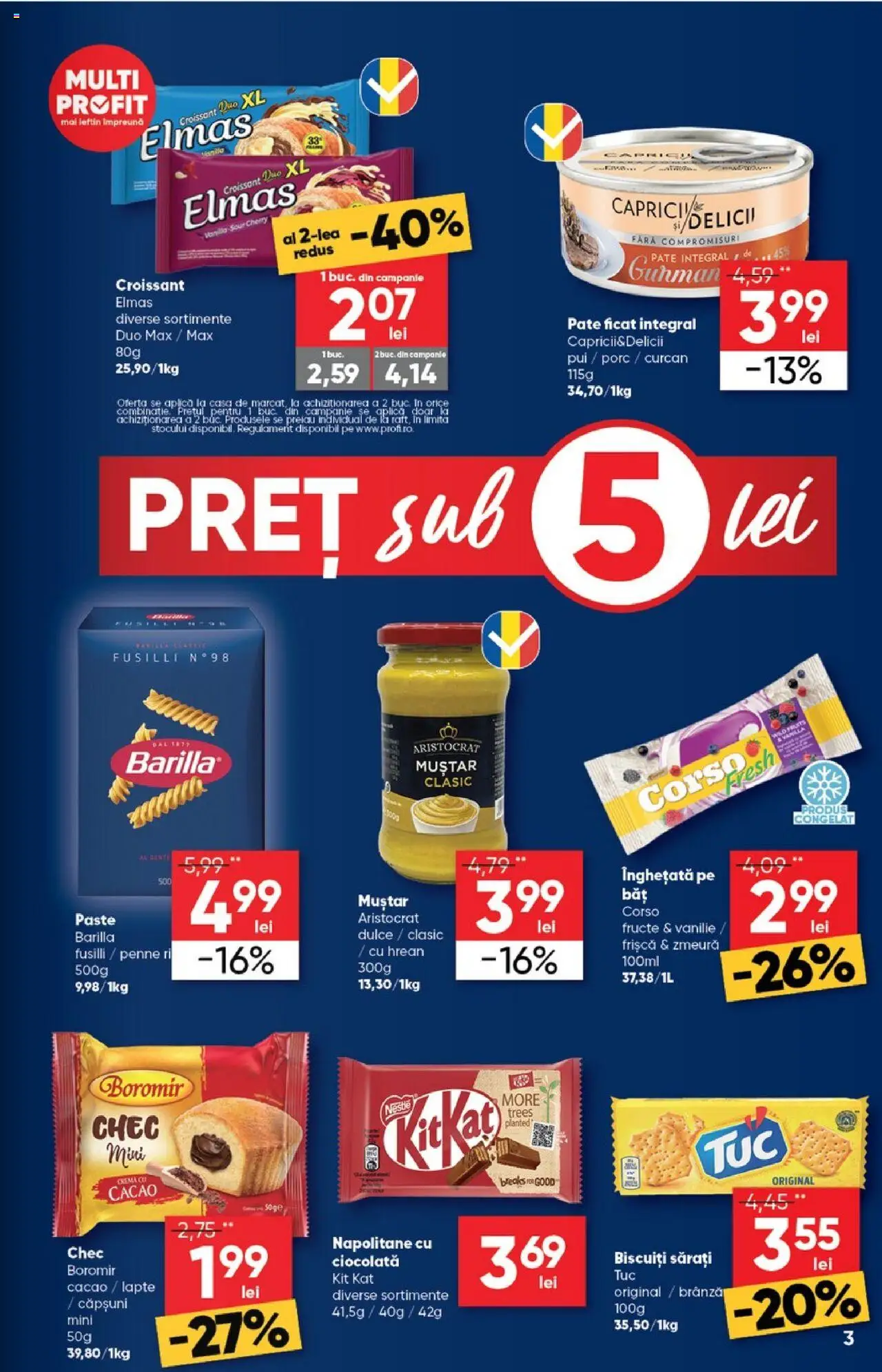 Catalog Profi 20 August - 1 Septembrie 2025 | Pagina 3 | Produse: Brânză, Căpșuni, Muștar, Înghețată