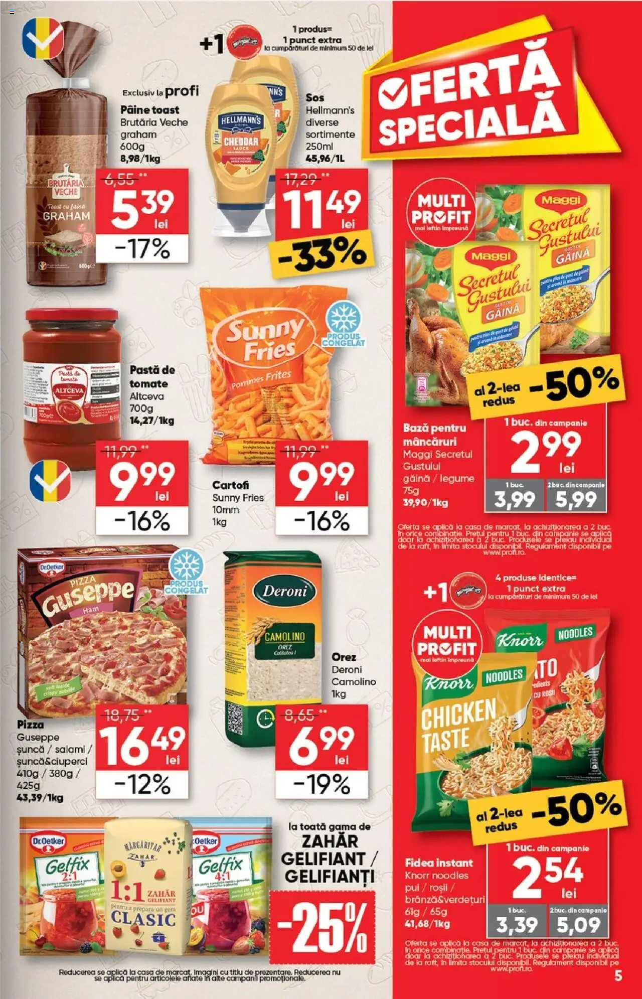 Catalog Profi 20 August - 1 Septembrie 2025 | Pagina 5 | Produse: Hacıyatmaz Kedi Oyuncağı, Șuncă, Făină, Legume