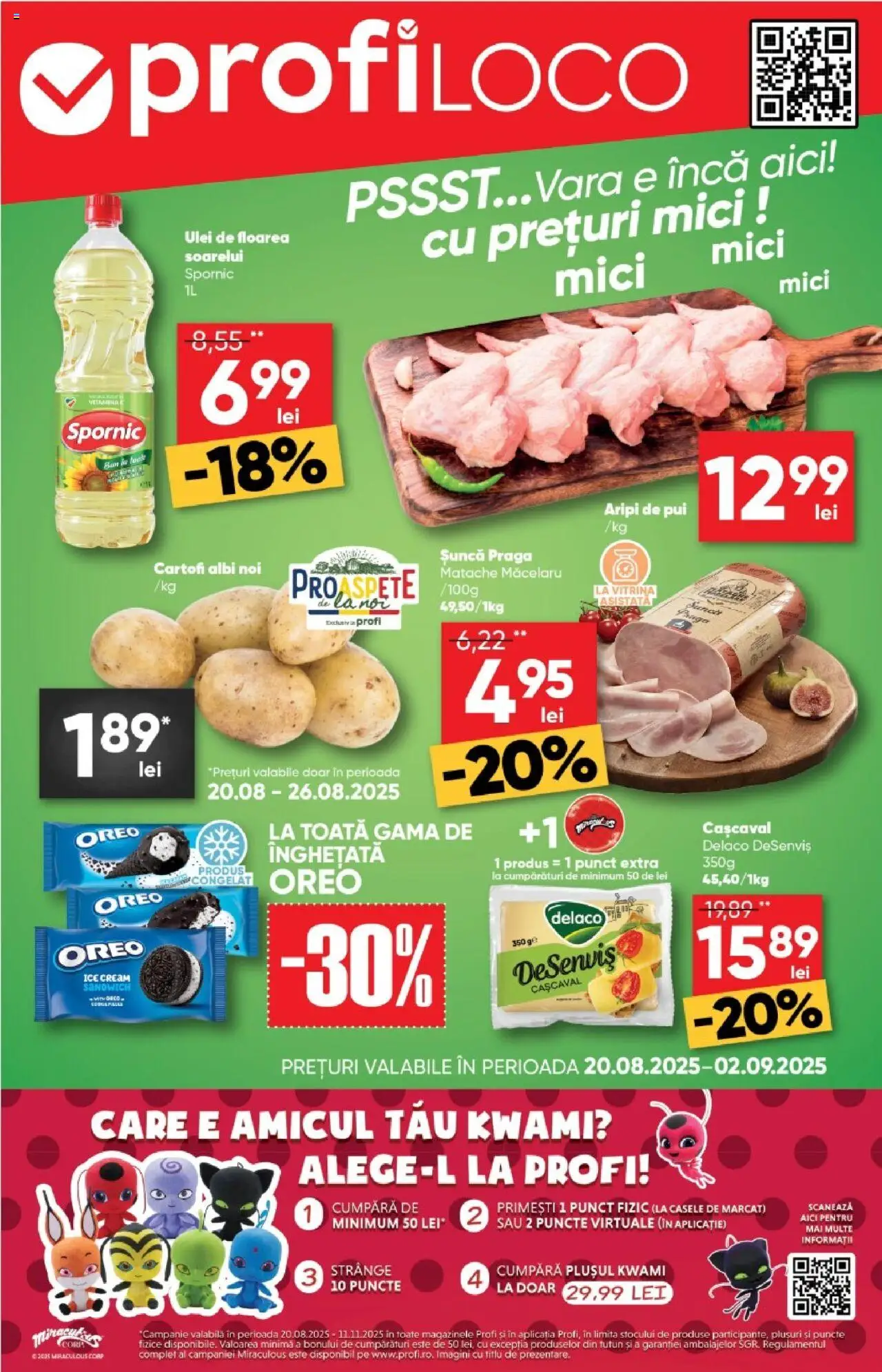 Catalog Profi 20 August - 1 Septembrie 2025 | Pagina 1 | Produse: Light Kedi Konservesi, Mici, Ulei, Șuncă