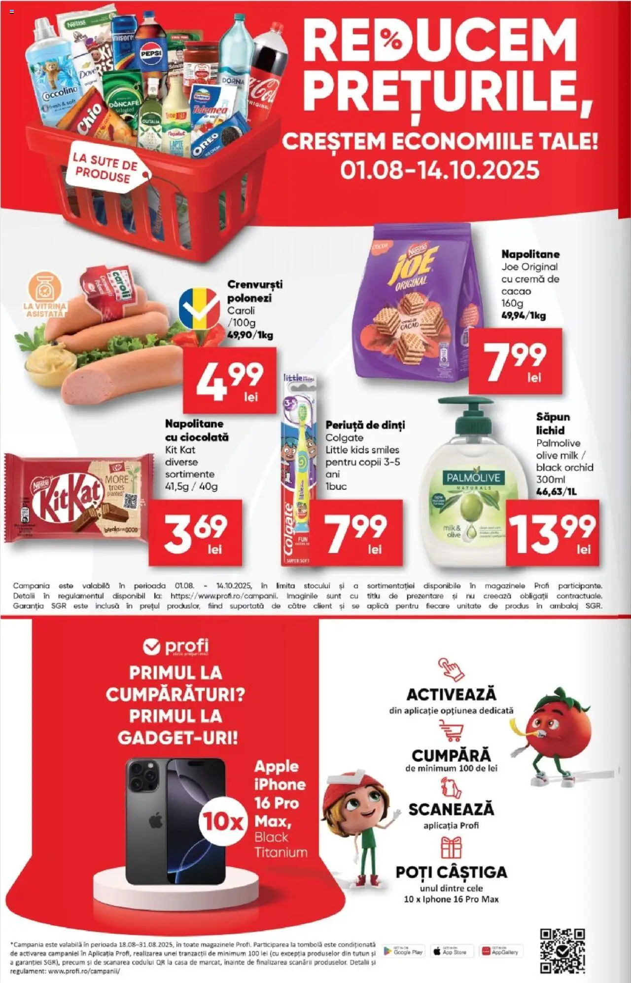 Catalog Profi 20 August - 1 Septembrie 2025 | Pagina 4 | Produse: Crenvurști, Napolitane, Ciocolată, Cacao