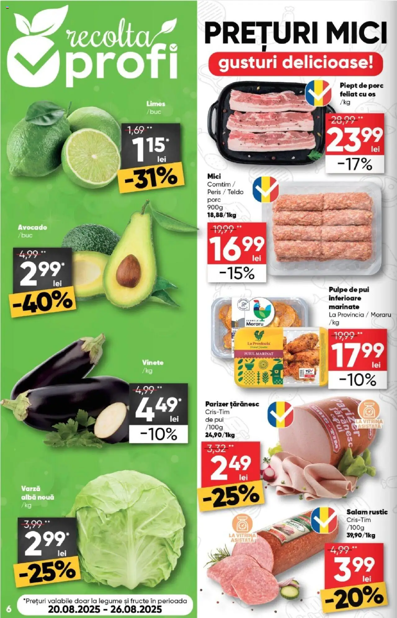 Catalog Profi 20 August - 1 Septembrie 2025 | Pagina 6 | Produse: Hacıyatmaz Kedi Oyuncağı, Vitrină, Salam, Parizer