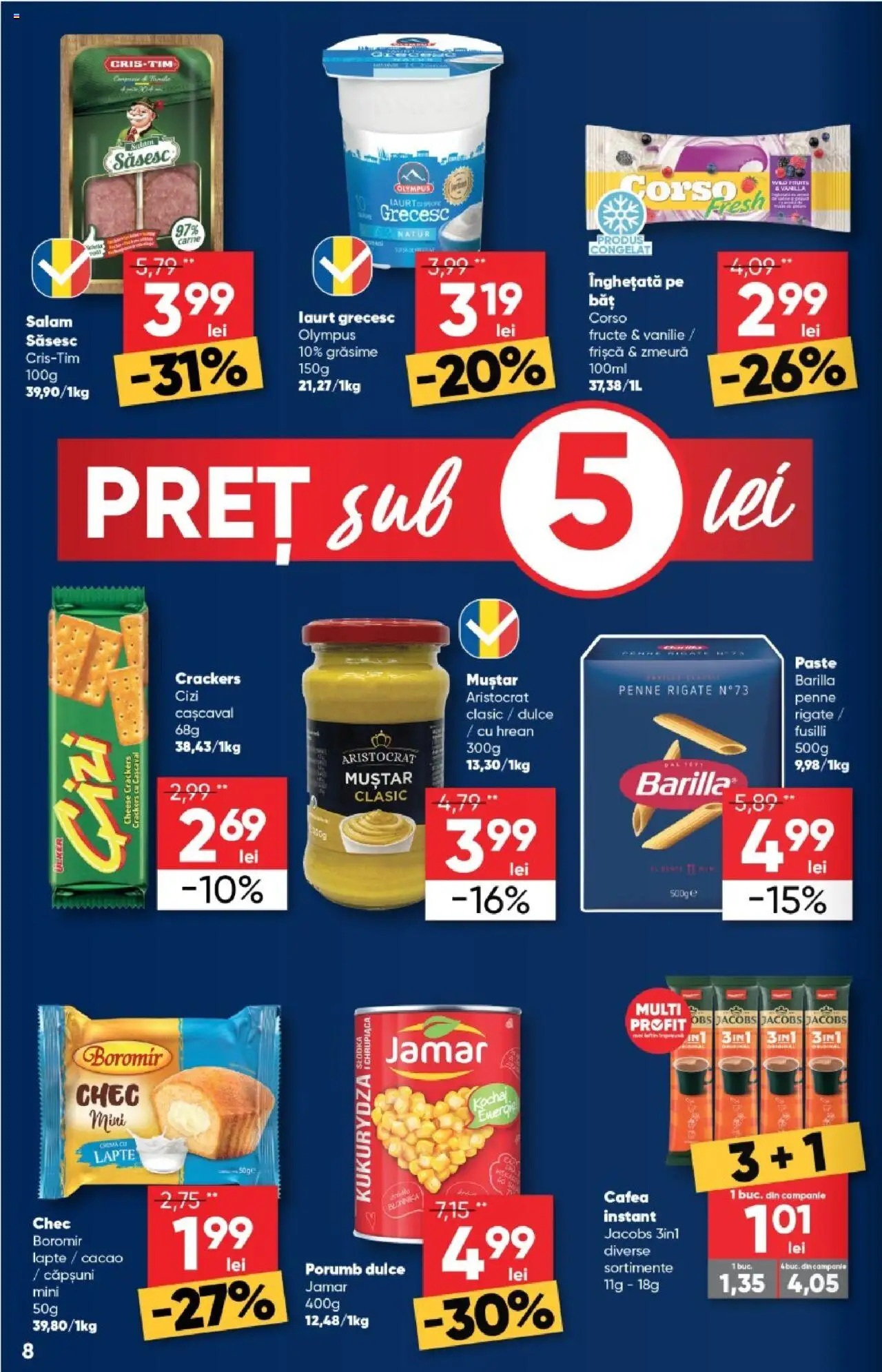 Catalog Profi 20 August - 1 Septembrie 2025 | Pagina 8 | Produse: Cremă, Frișcă, Paste, Înghețată