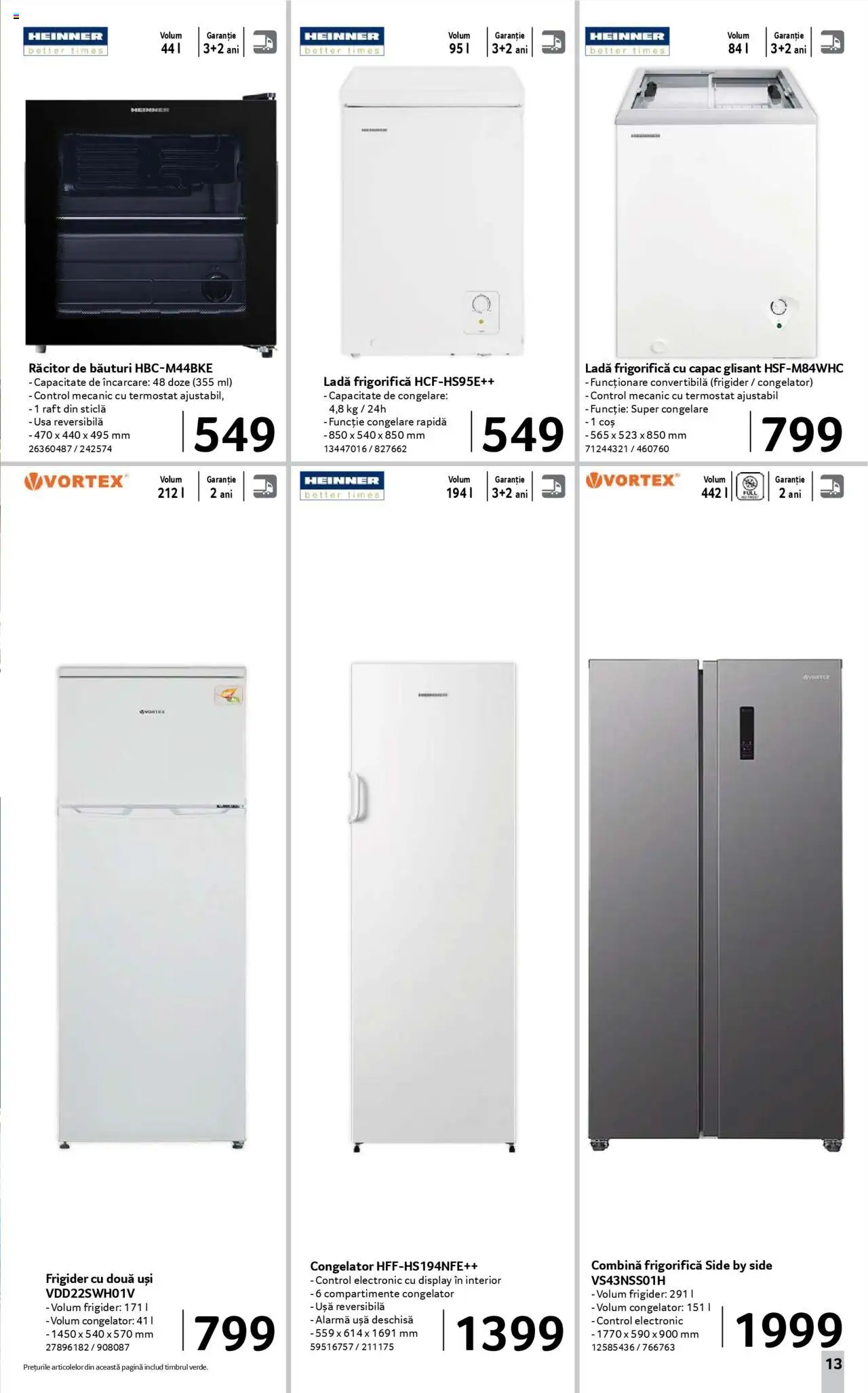 Catalog Selgros 22 August - 3 Septembrie 2025 | Pagina 13 | Produse: Congelator, Coș, Ușă, Ladă frigorifică