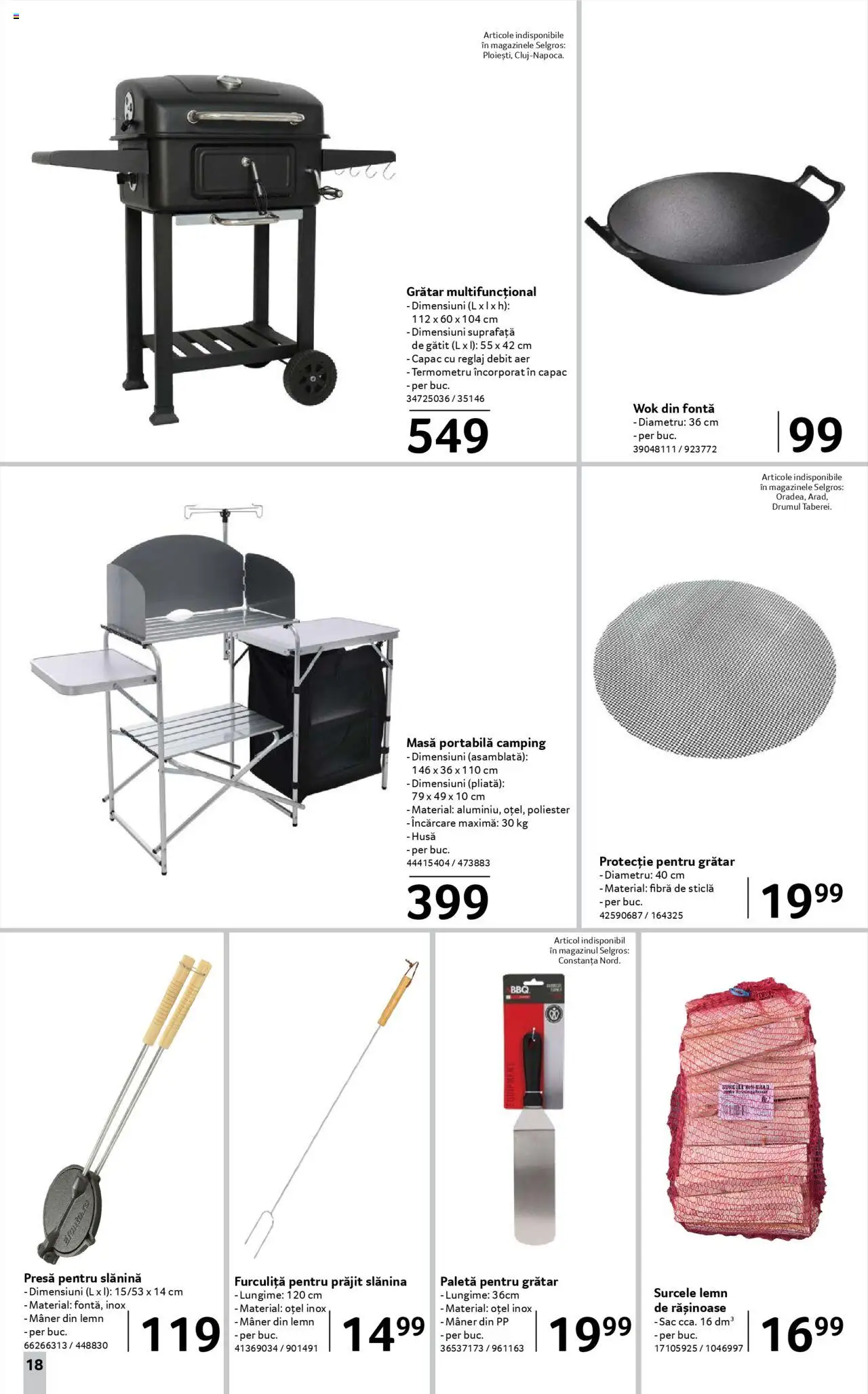 Catalog Selgros 22 August - 3 Septembrie 2025 | Pagina 18 | Produse: Termometru, Grătar, Mâner, Masă