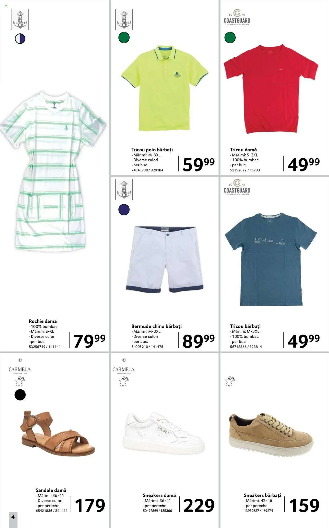 Catalog Selgros 22 August - 3 Septembrie 2025 | Pagina 4 | Produse: Rochie, Tricou, Sandale