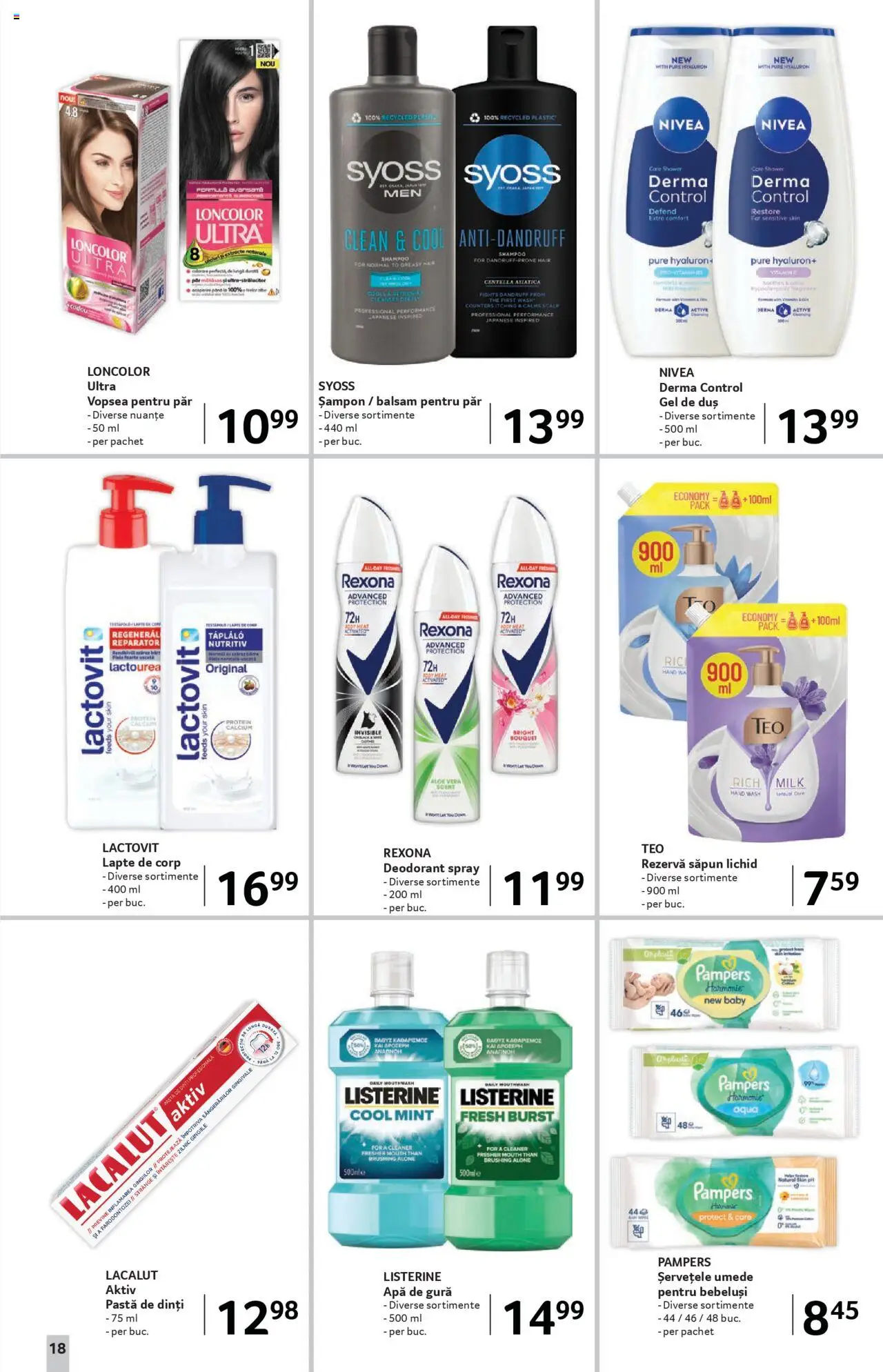 Catalog Selgros 22 August - 3 Septembrie 2025 | Pagina 18 | Produse: Duș, Șampon, Lapte, Șervețele umede