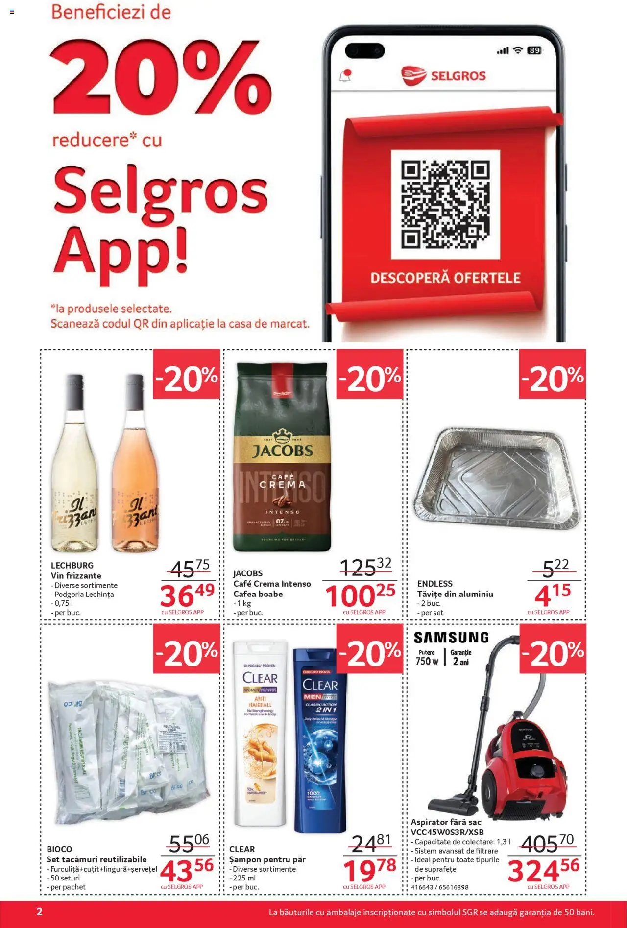 Catalog Selgros 22 August - 3 Septembrie 2025 | Pagina 2 | Produse: Șampon, Köpek çiti, Cafea, Vin