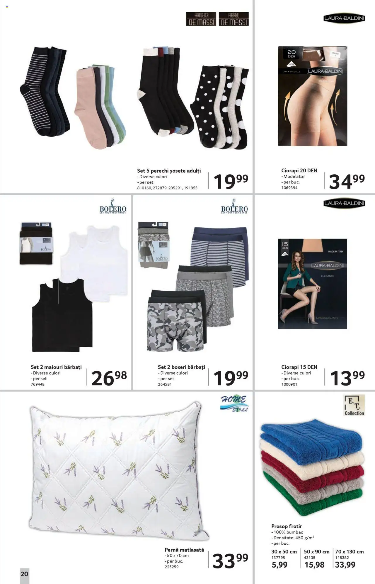 Catalog Selgros 22 August - 3 Septembrie 2025 | Pagina 20 | Produse: Pernă, Șosete, Boxeri