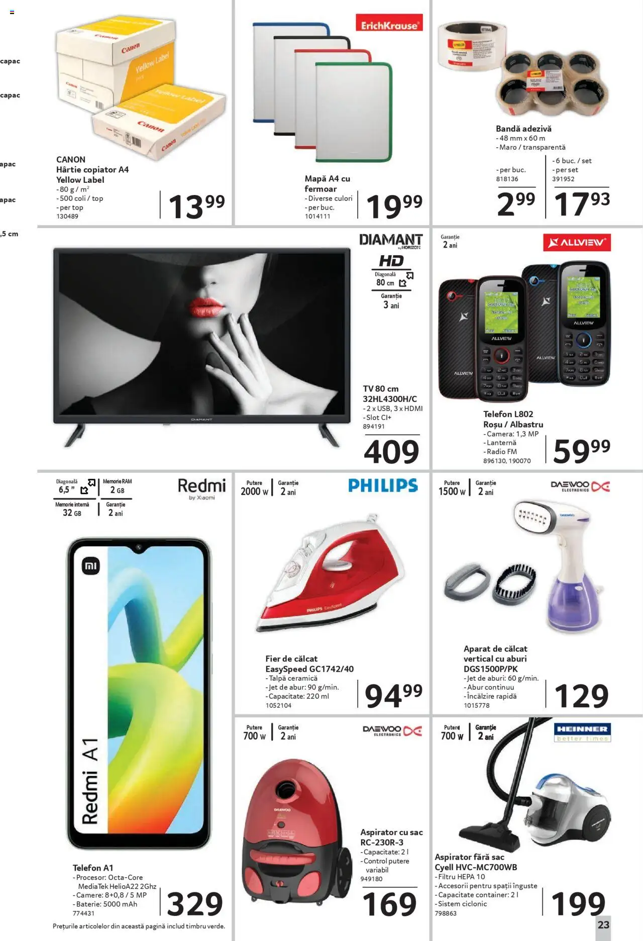 Catalog Selgros 22 August - 3 Septembrie 2025 | Pagina 23 | Produse: Enginar, Telefon, Aspirator, Top