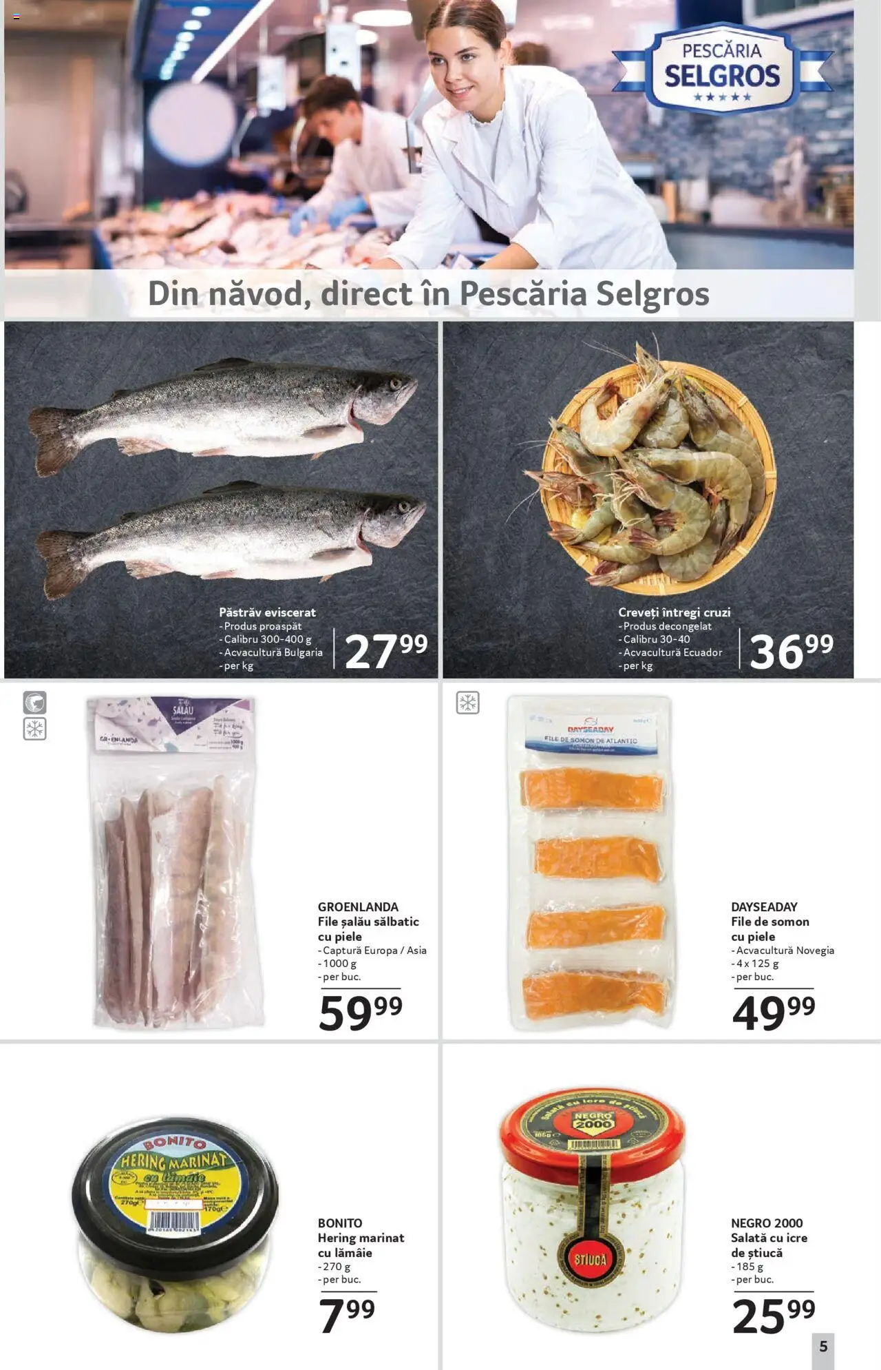 Catalog Selgros 22 August - 3 Septembrie 2025 | Pagina 5 | Produse: Salată cu icre, Salată, Lămâie