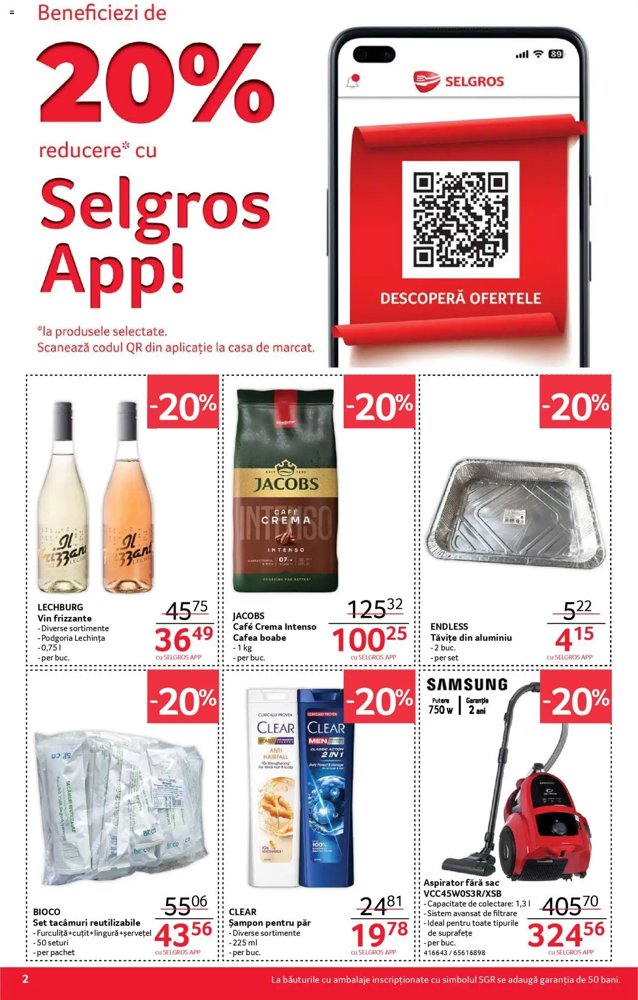 Catalog Selgros 22 August - 3 Septembrie 2025 | Pagina 2 | Produse: Aspirator, Köpek çiti, Vin, Toplu Oyuncaklar