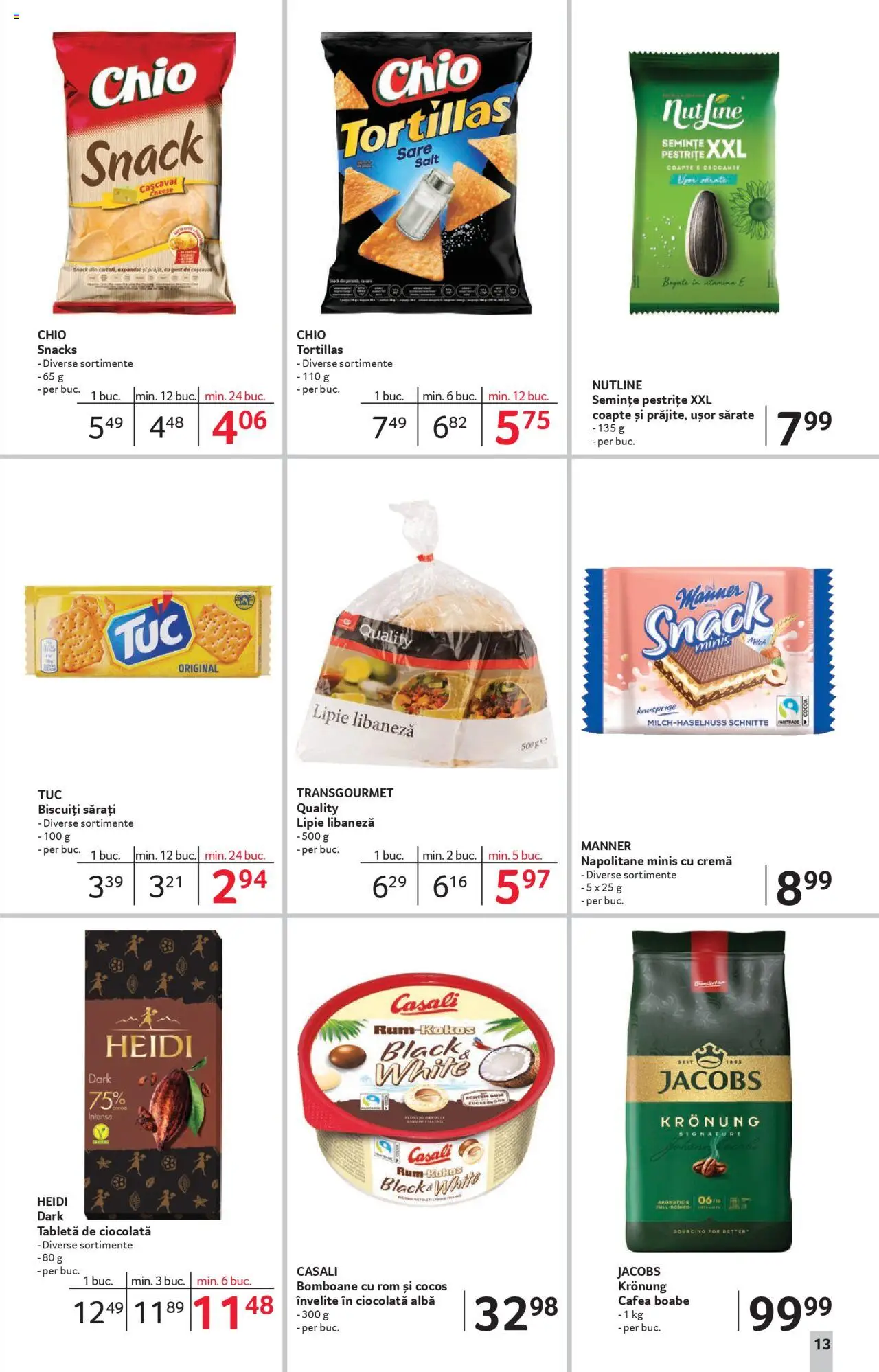 Catalog Selgros 22 August - 3 Septembrie 2025 | Pagina 13 | Produse: Bomboane, Tortillas, Biscuiți, Sare