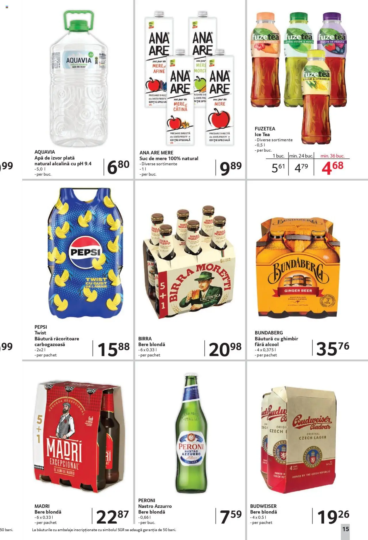 Catalog Selgros 22 August - 3 Septembrie 2025 | Pagina 15 | Produse: Mere, Apă, Fructe, Lămâie