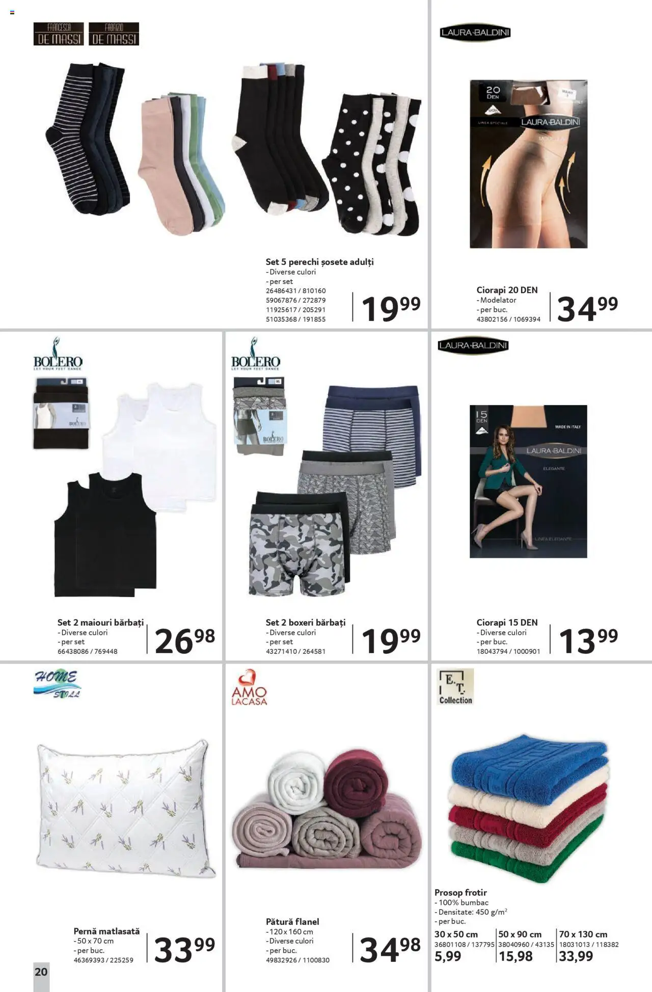 Catalog Selgros 22 August - 3 Septembrie 2025 | Pagina 20 | Produse: Pernă, Pătură, Șosete, Boxeri