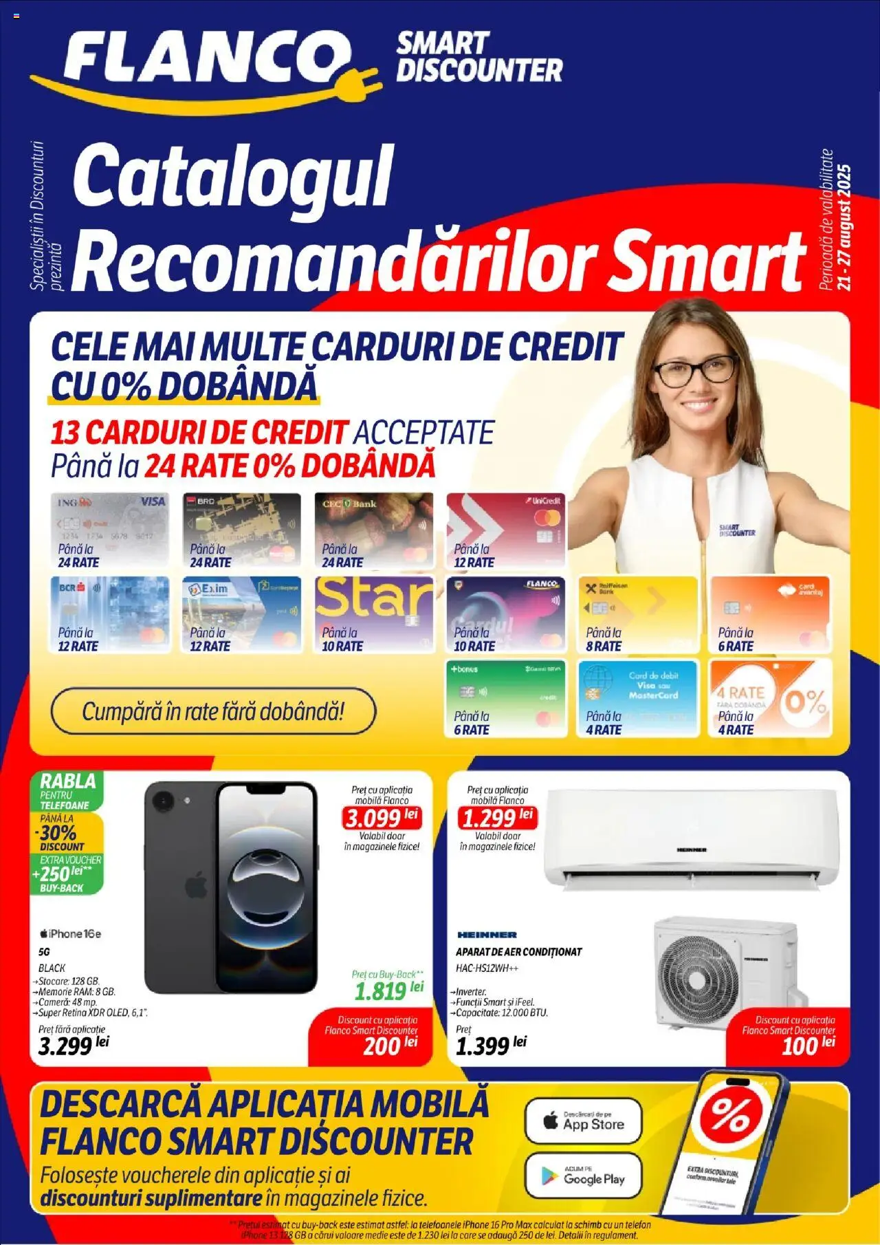Catalog Flanco 21 - 26 August 2025 | Pagina 1 | Produse: Telefon, Memorie, Cameră, Aer Condiționat