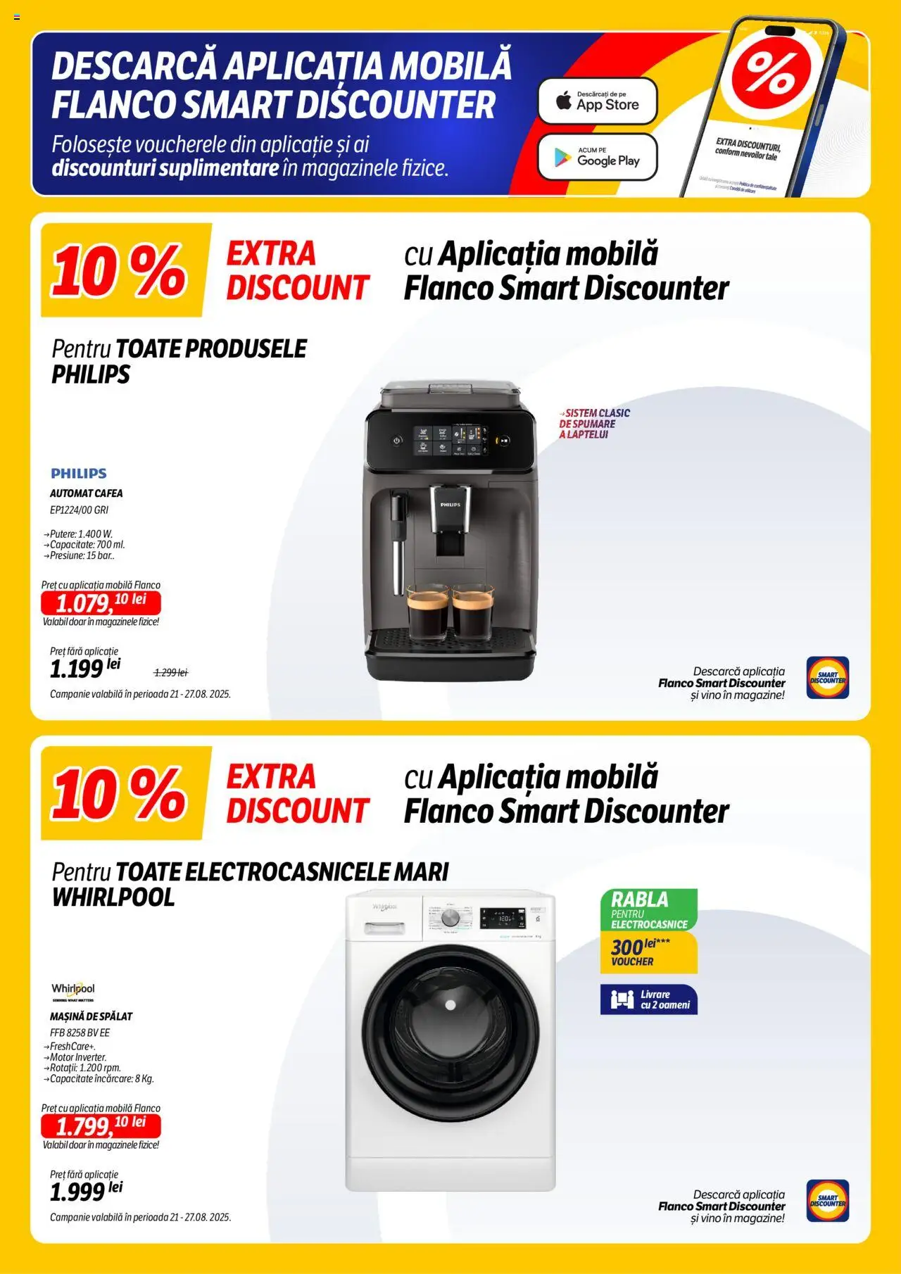 Catalog Flanco 21 - 26 August 2025 | Pagina 2 | Produse: Enginar, Mașină De Spălat, Cafea