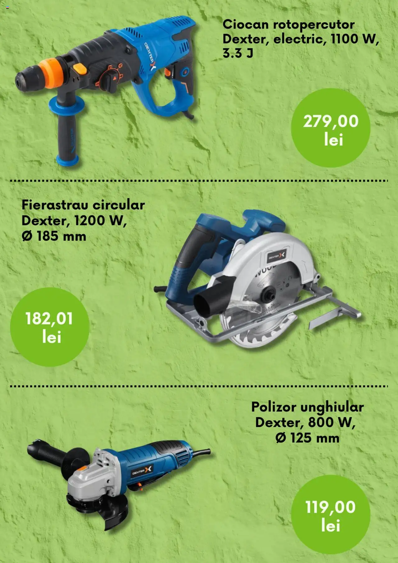 Catalog Leroy Merlin 22 August - 8 Octombrie 2025 | Pagina 6 | Produse: Ciocan rotopercutor, Polizor