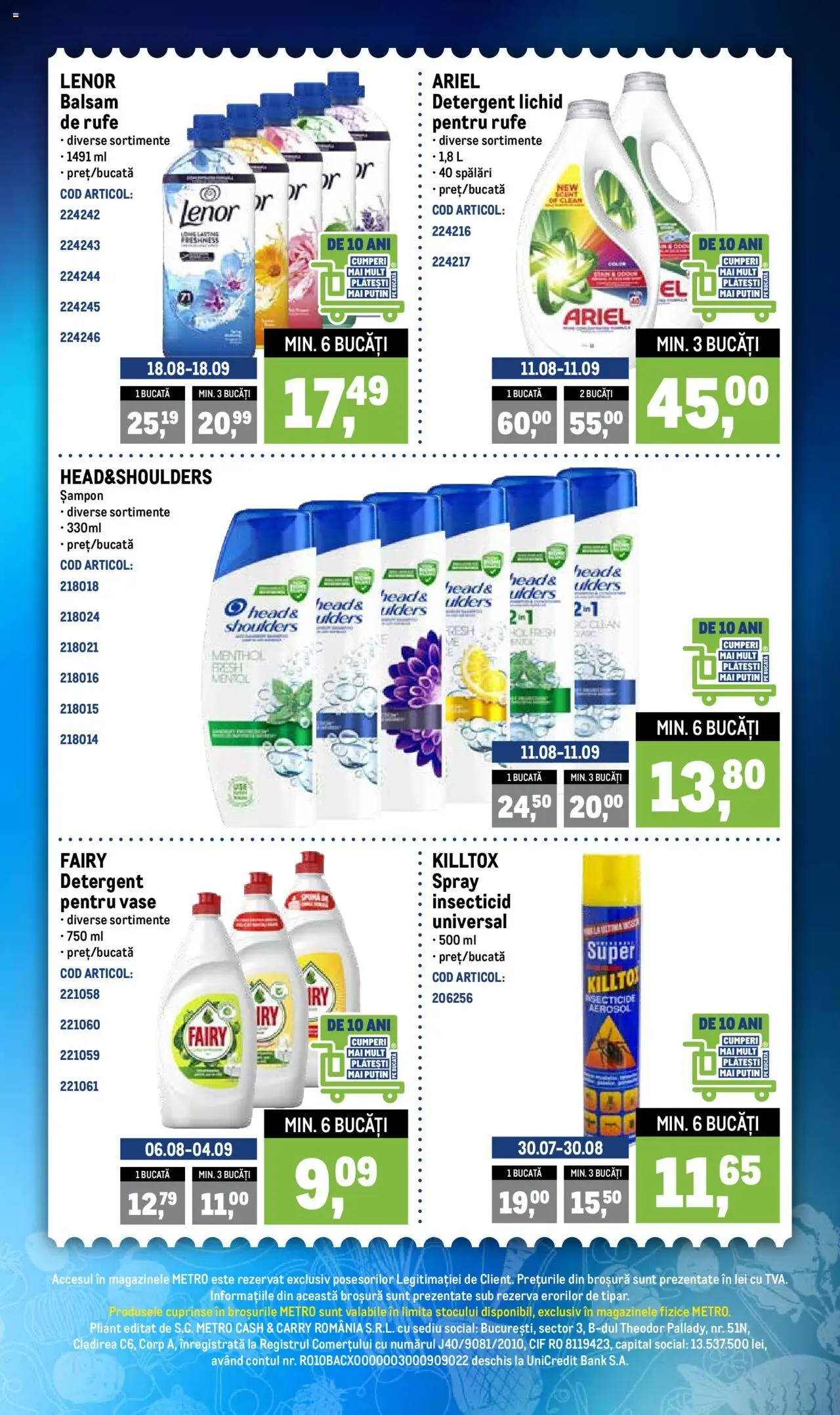 Catalog METRO 25 - 30 August 2025 | Pagina 3 | Produse: Pomelo, Șampon, Balsam, Detergent