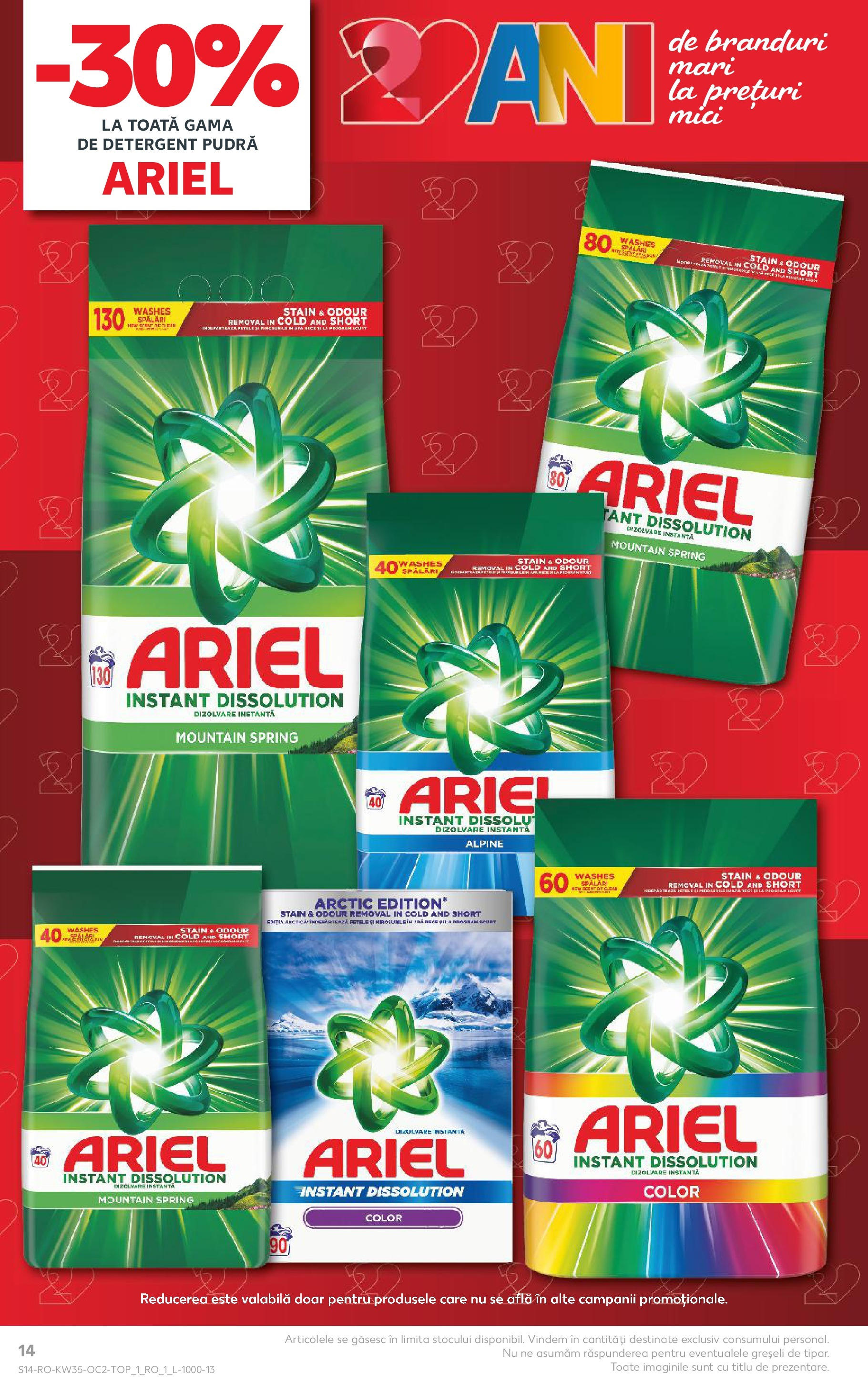 Catalog Kaufland 27 August - 1 Septembrie 2025 | Pagina 14 | Produse: Mici, Pudră, Detergent, Apă