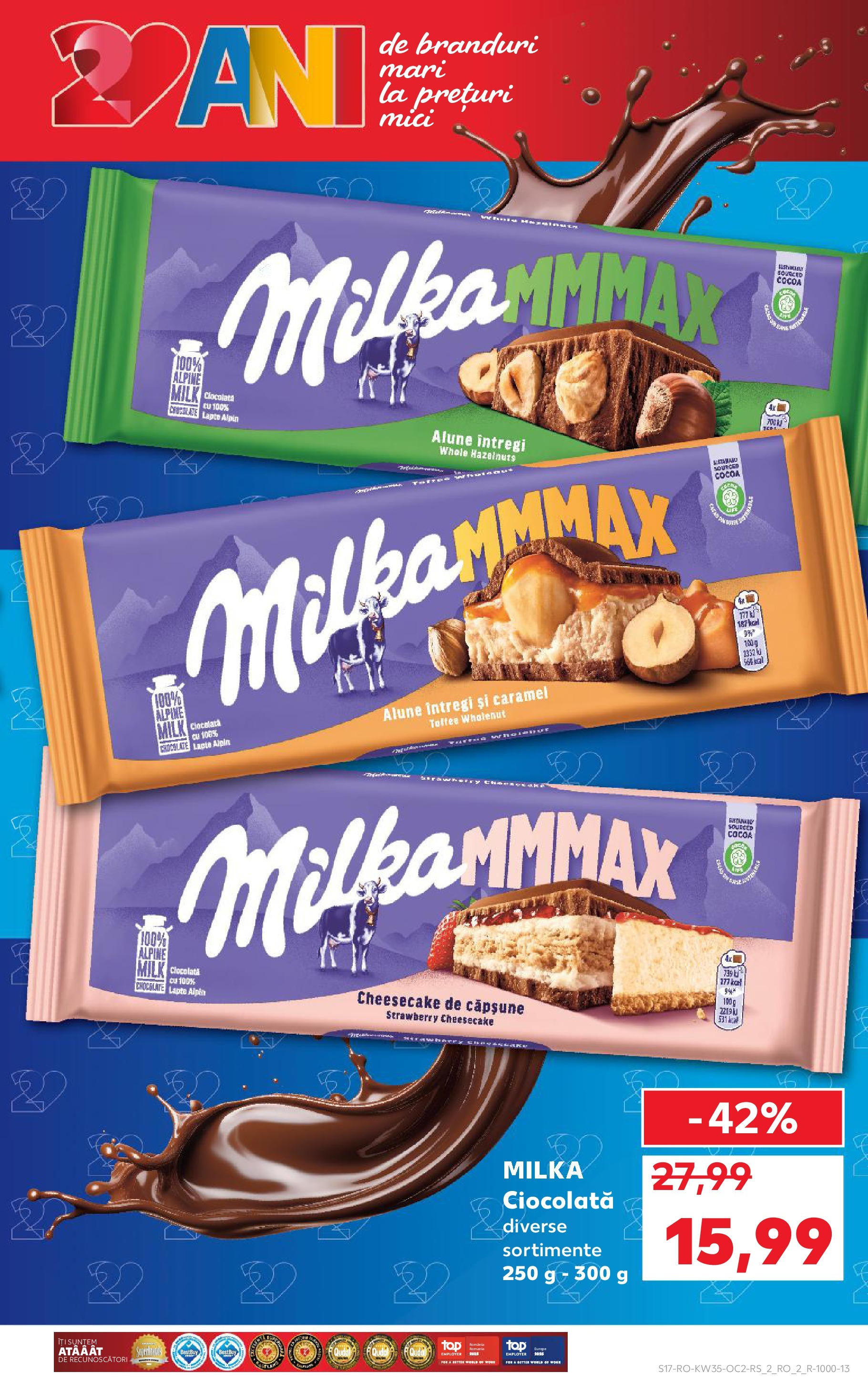 Catalog Kaufland 27 August - 1 Septembrie 2025 | Pagina 17 | Produse: Alune, Lapte, Ciocolată