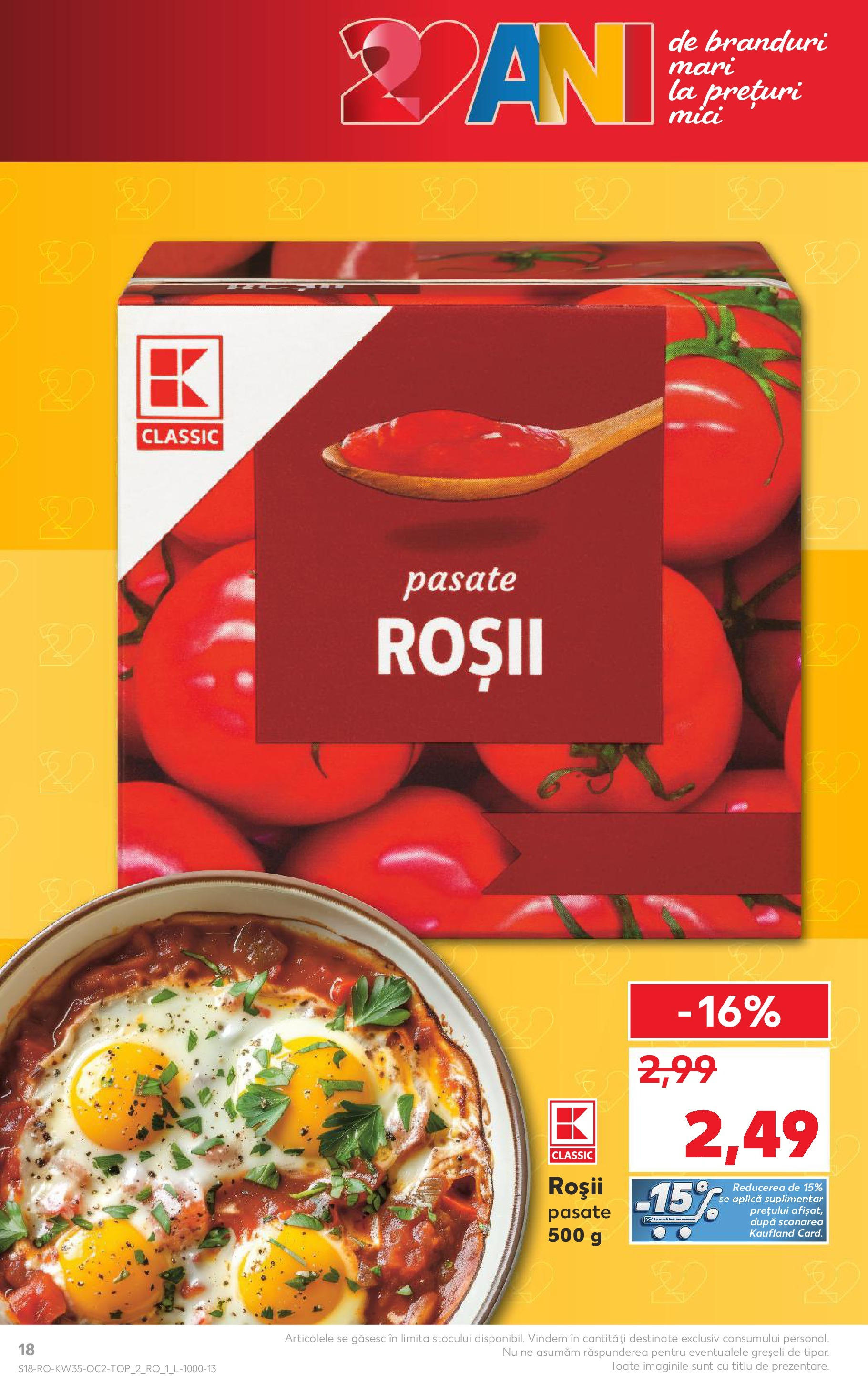 Catalog Kaufland 27 August - 1 Septembrie 2025 | Pagina 18 | Produse: Mici, Roșii