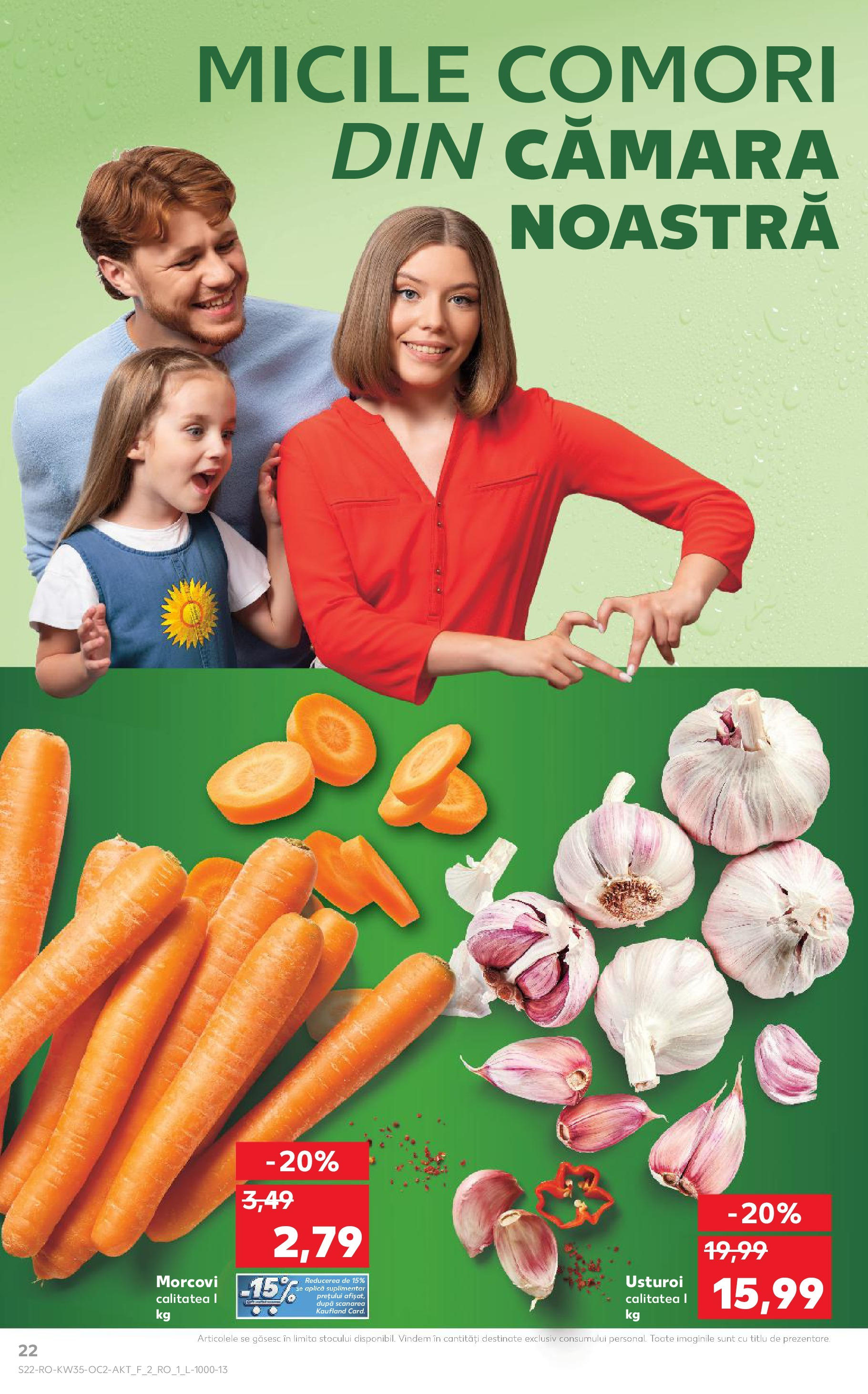 Catalog Kaufland 27 August - 1 Septembrie 2025 | Pagina 22 | Produse: Morcovi, Usturoi