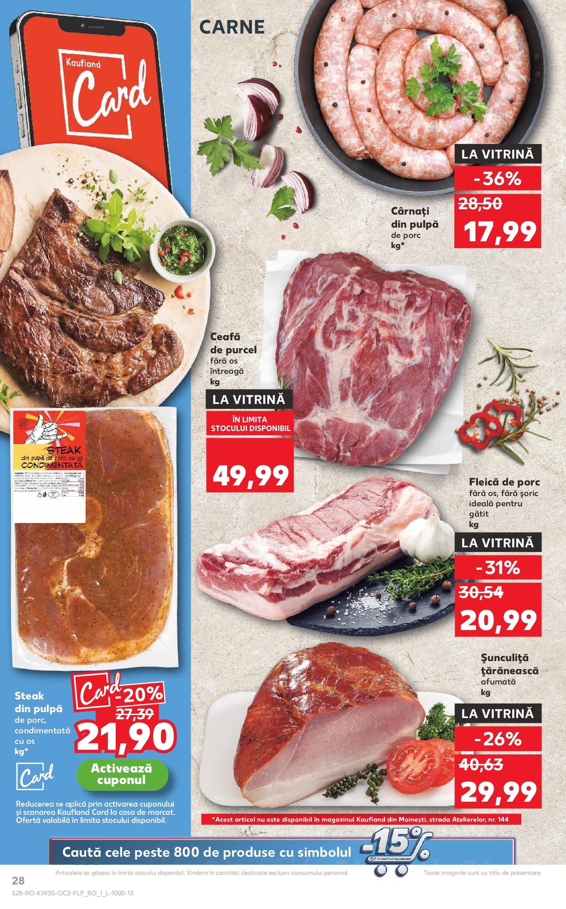 Catalog Kaufland 27 August - 1 Septembrie 2025 | Pagina 28 | Produse: Vitrină, Pește, Fleică, Cârnați