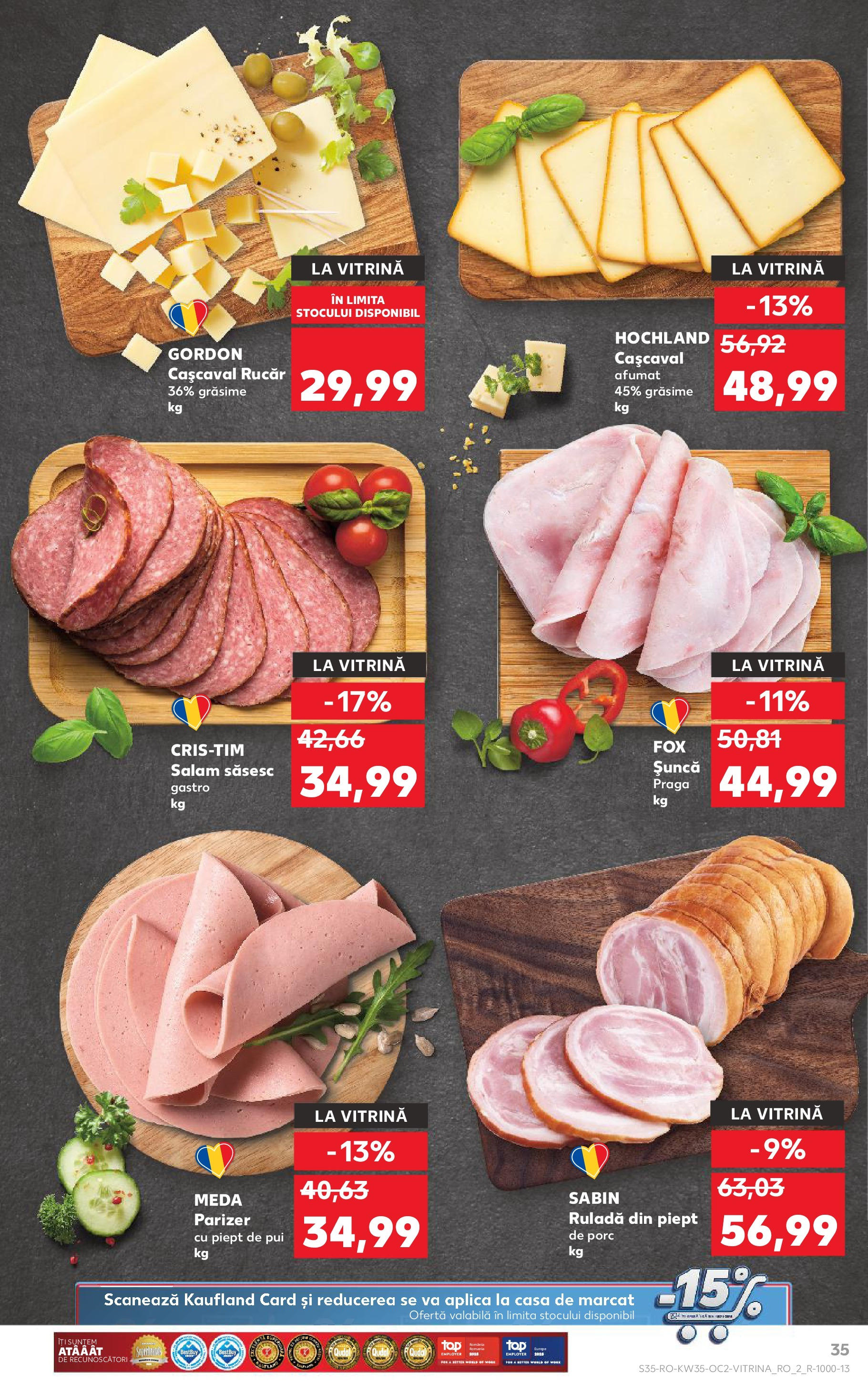 Catalog Kaufland 27 August - 1 Septembrie 2025 | Pagina 35 | Produse: Hacıyatmaz Kedi Oyuncağı, Salam, Șuncă, Parizer