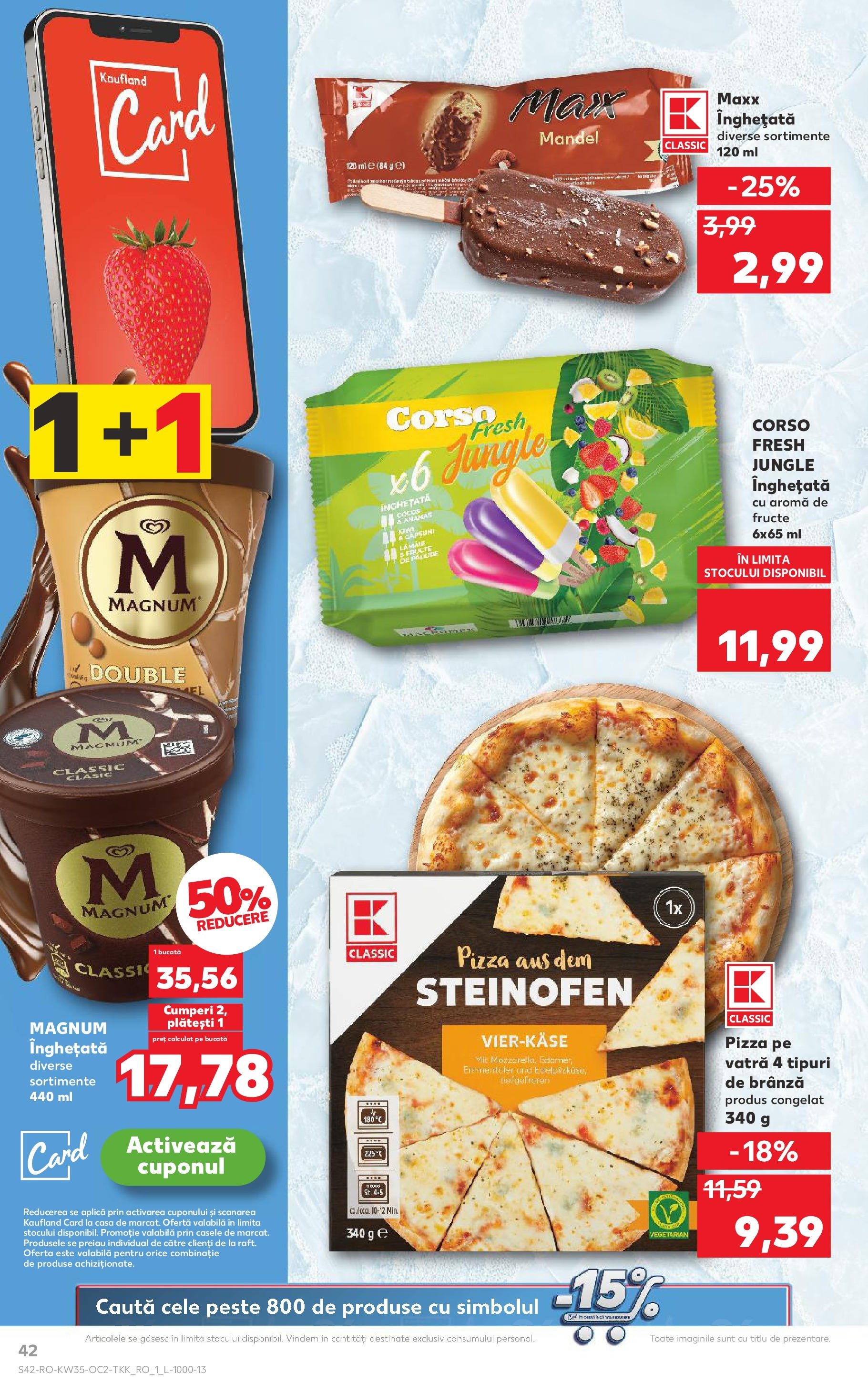 Catalog Kaufland 27 August - 1 Septembrie 2025 | Pagina 42 | Produse: Brânză, Pizza, Ananas, Căpșuni