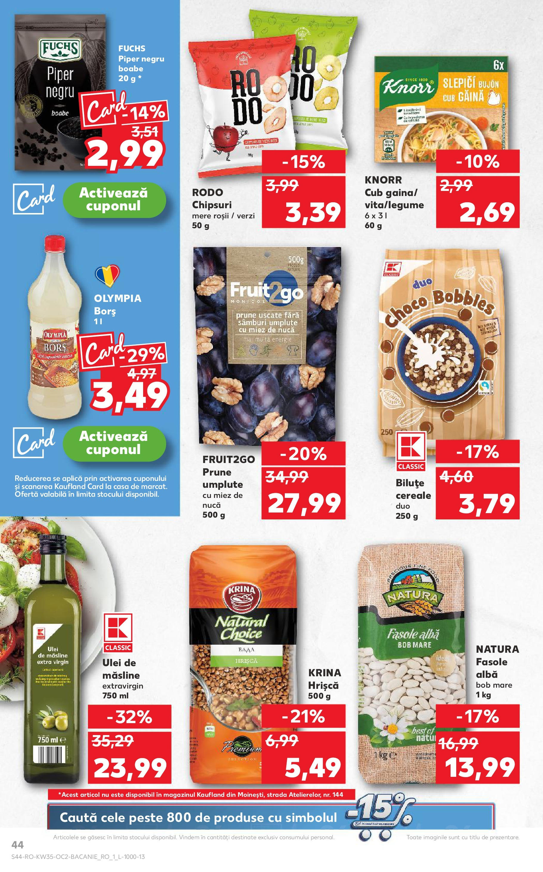 Catalog Kaufland 27 August - 1 Septembrie 2025 | Pagina 44 | Produse: Roșii, Cereale, Chipsuri, Fasole albă