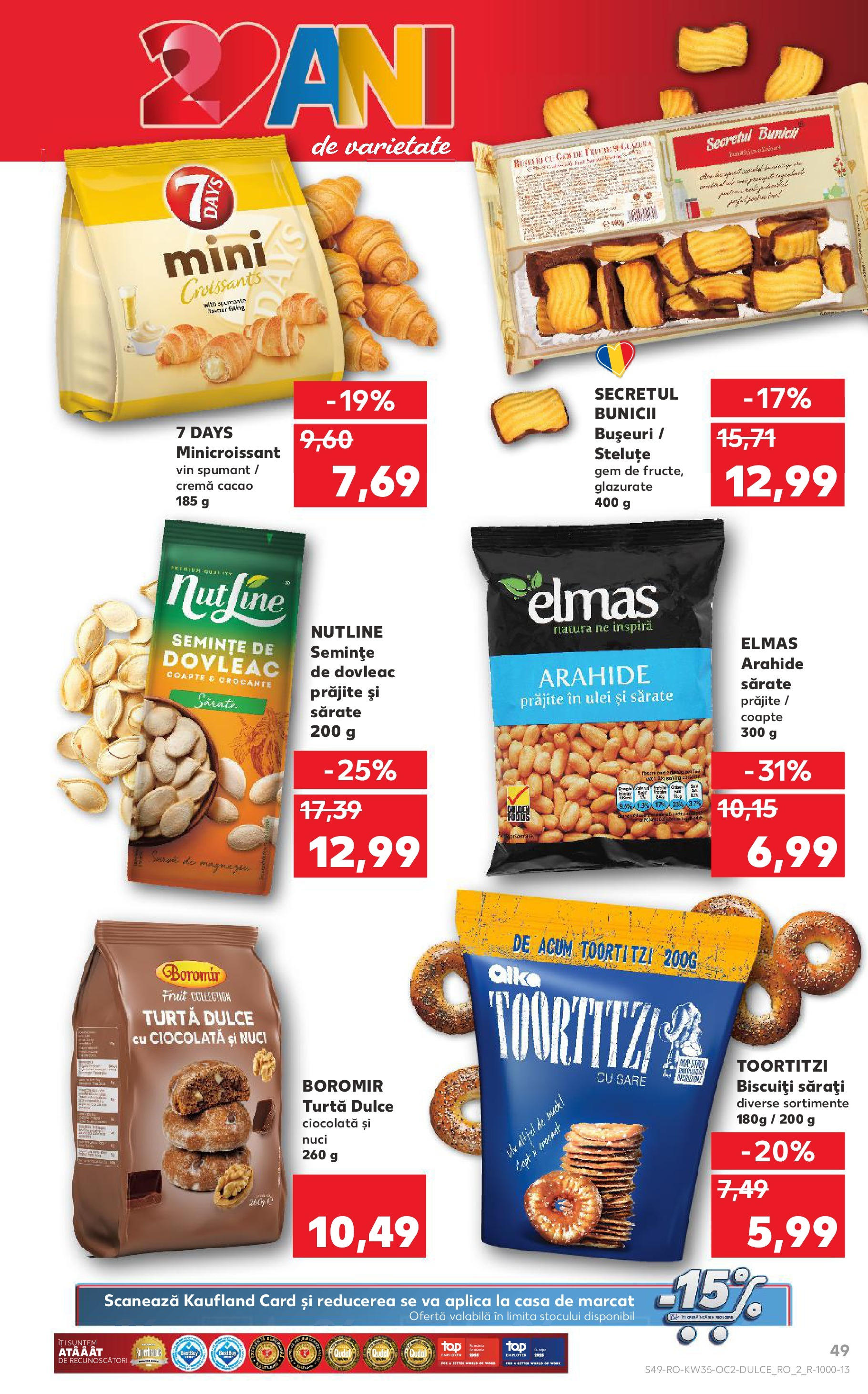Catalog Kaufland 27 August - 1 Septembrie 2025 | Pagina 49 | Produse: Dovleac, Vin, Biscuiți, Sare