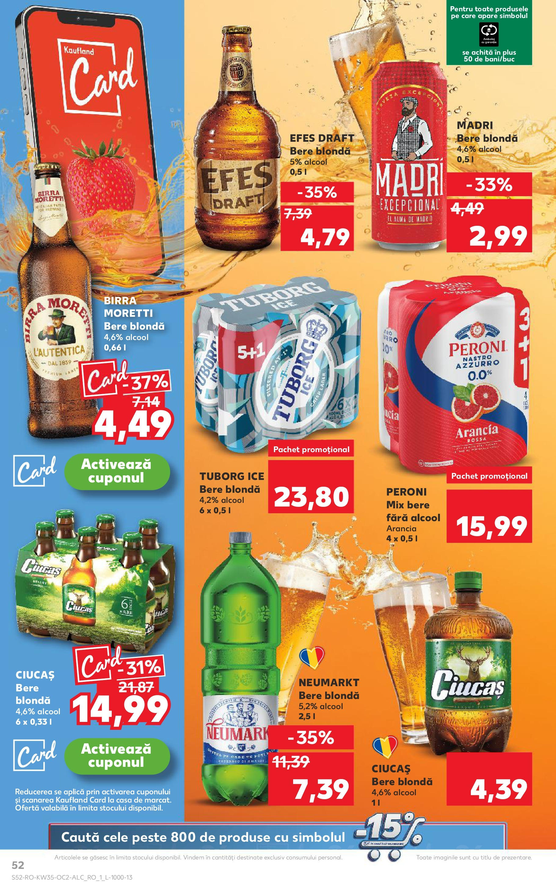 Catalog Kaufland 27 August - 1 Septembrie 2025 | Pagina 52 | Produse: Bere, Pește