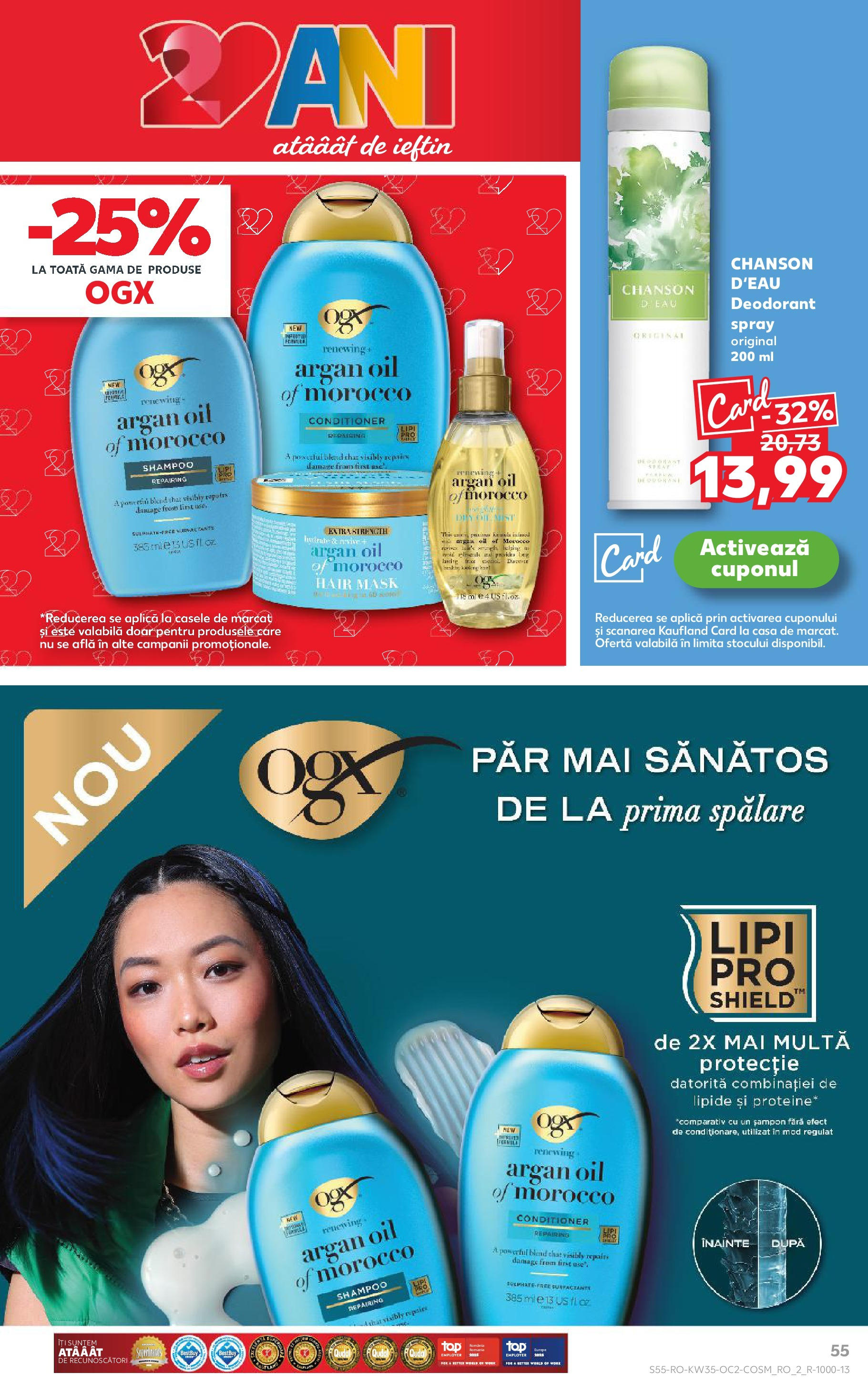 Catalog Kaufland 27 August - 1 Septembrie 2025 | Pagina 55 | Produse: Șampon, Deodorant