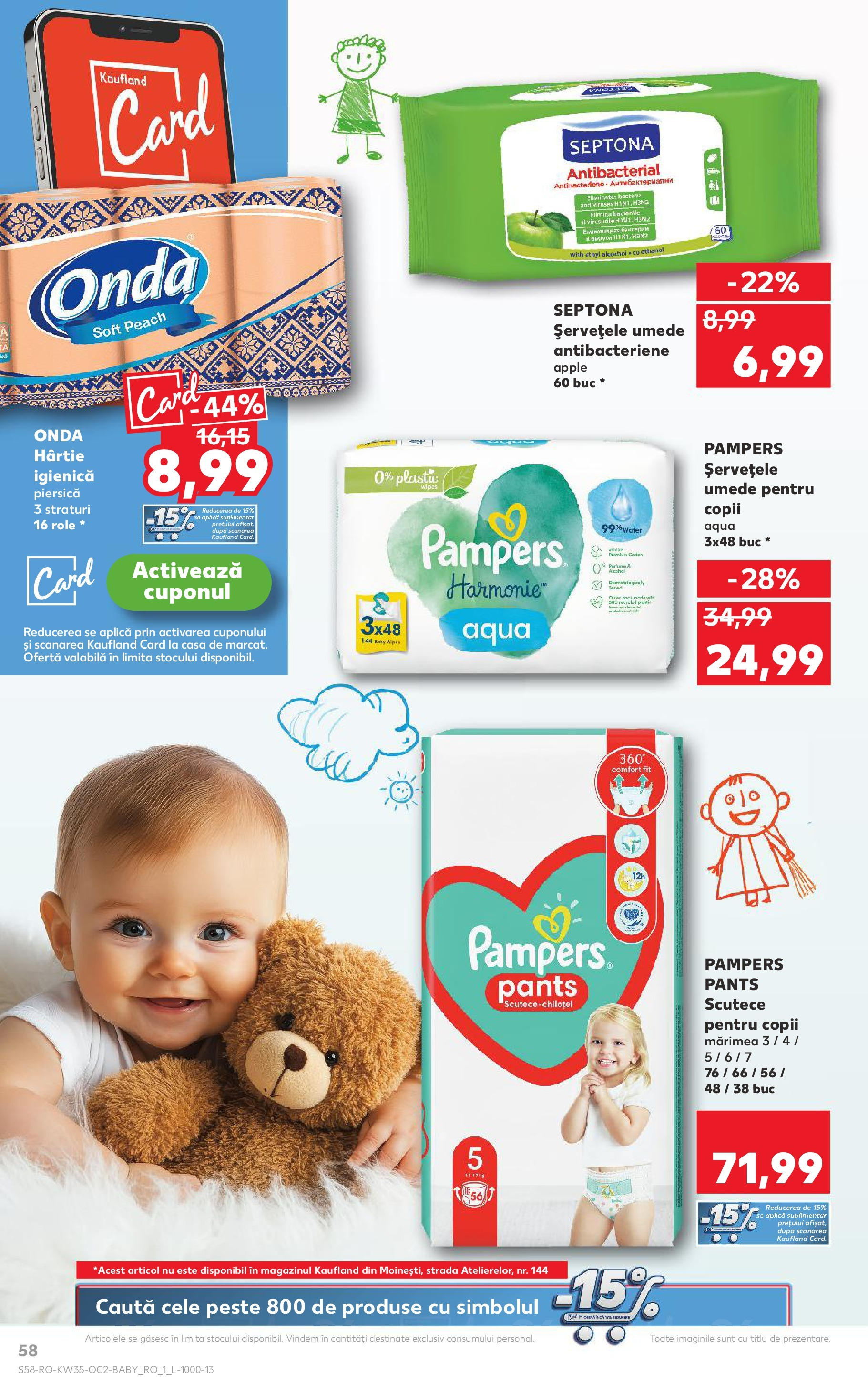 Catalog Kaufland 27 August - 1 Septembrie 2025 | Pagina 58 | Produse: Apple, Pește, Șervețele umede, Scutece