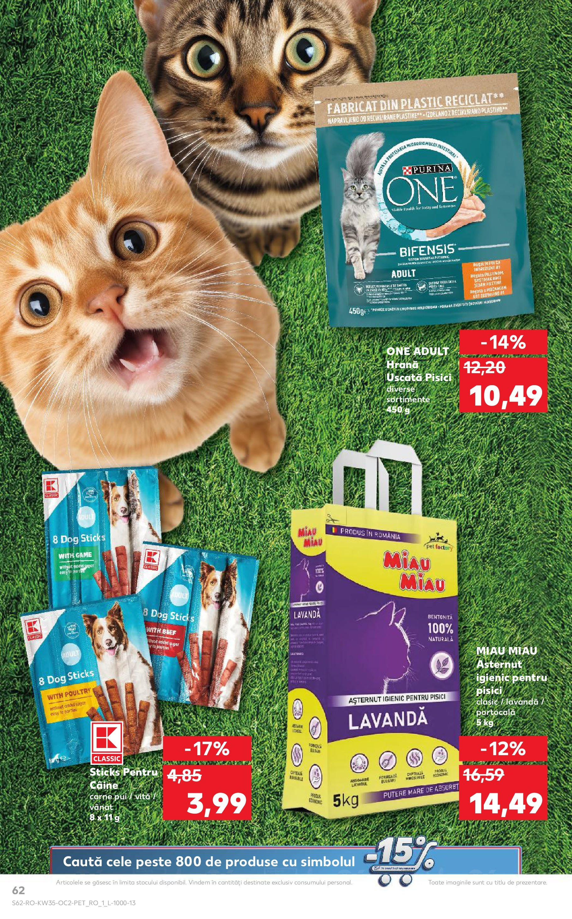 Catalog Kaufland 27 August - 1 Septembrie 2025 | Pagina 62 | Produse: Hacıyatmaz Kedi Oyuncağı, Pește