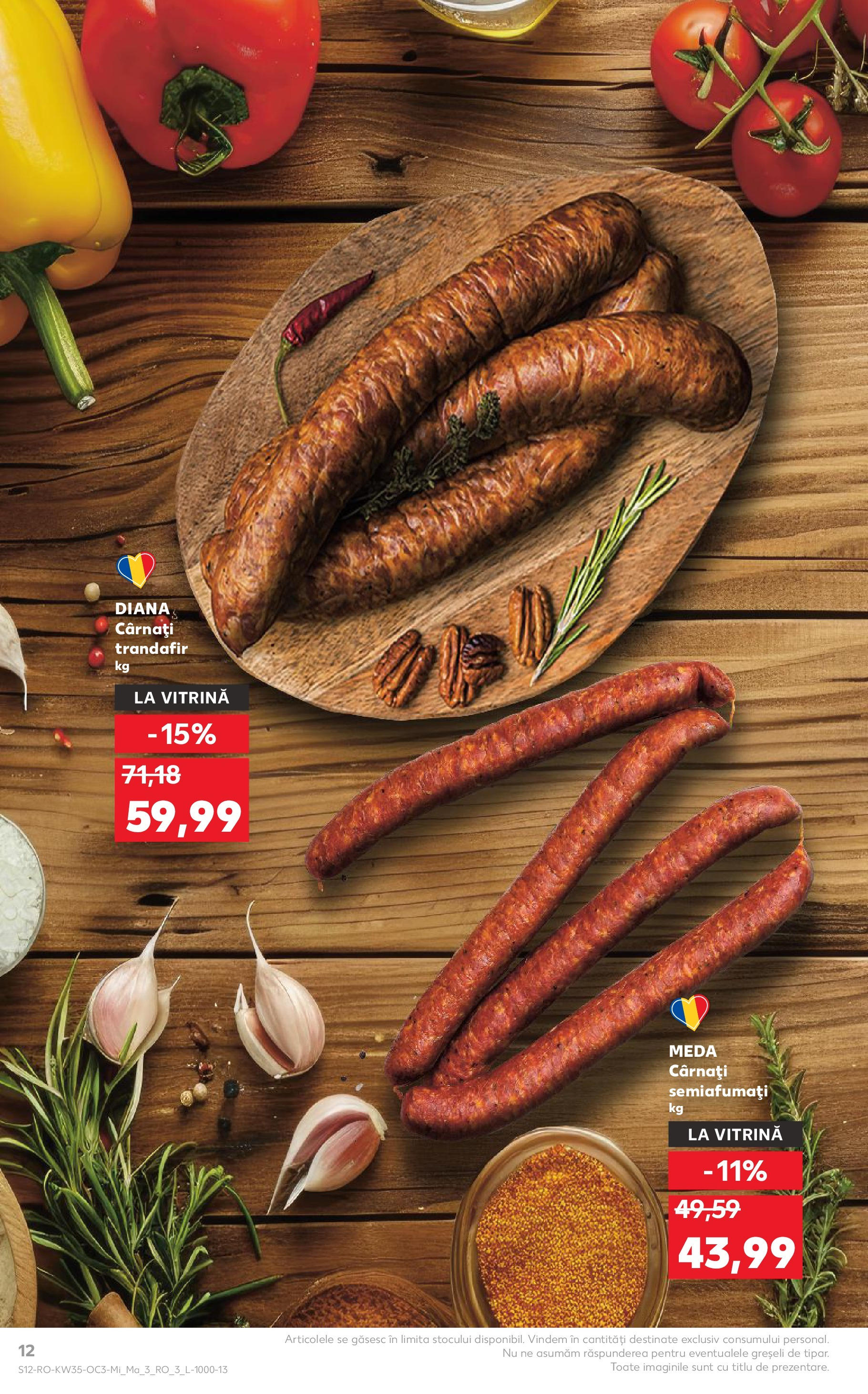 Catalog Kaufland 27 August - 1 Septembrie 2025 | Pagina 12 | Produse: Trandafir, Vitrină, Cârnați
