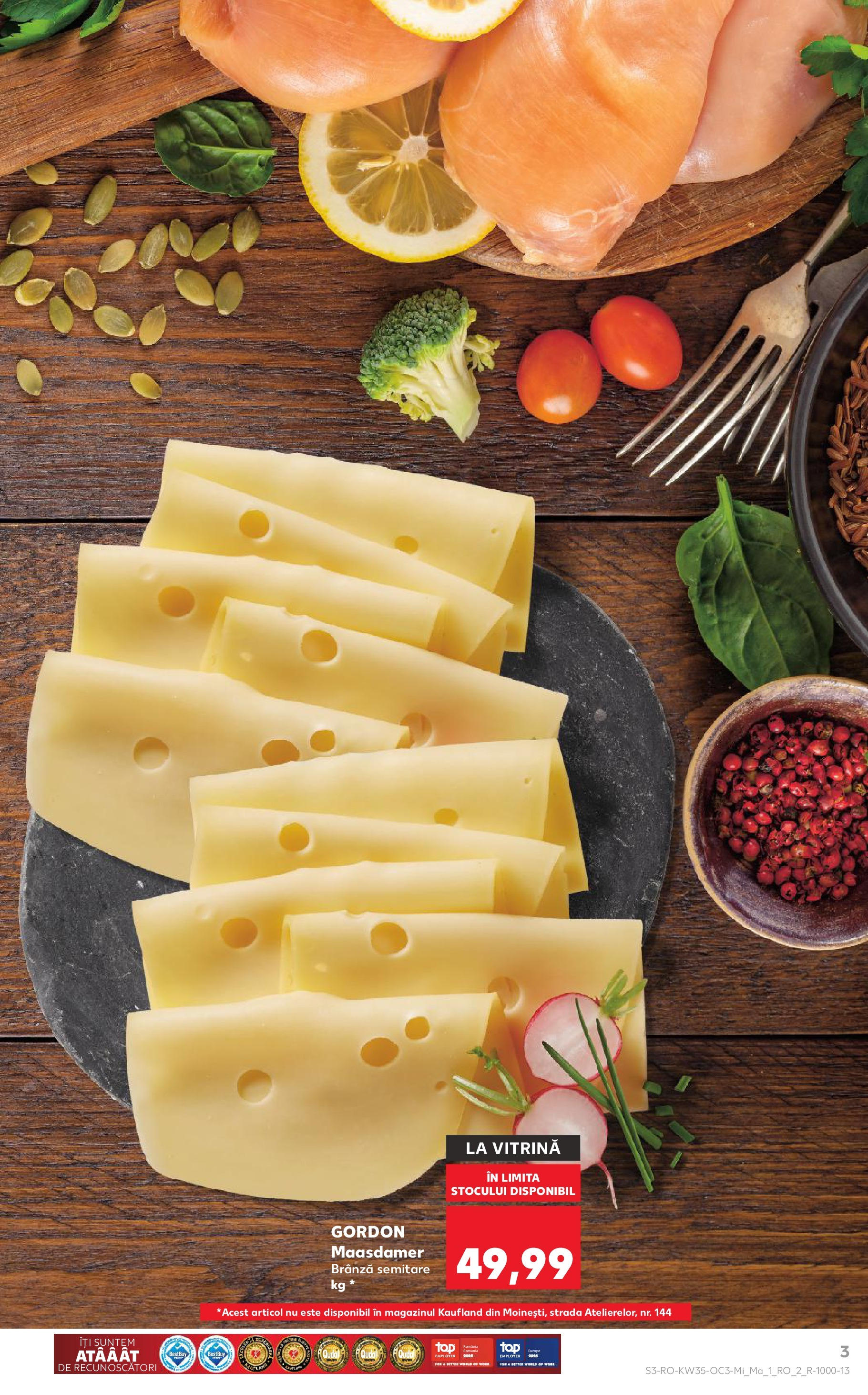 Catalog Kaufland 27 August - 1 Septembrie 2025 | Pagina 3 | Produse: Vitrină, Brânză