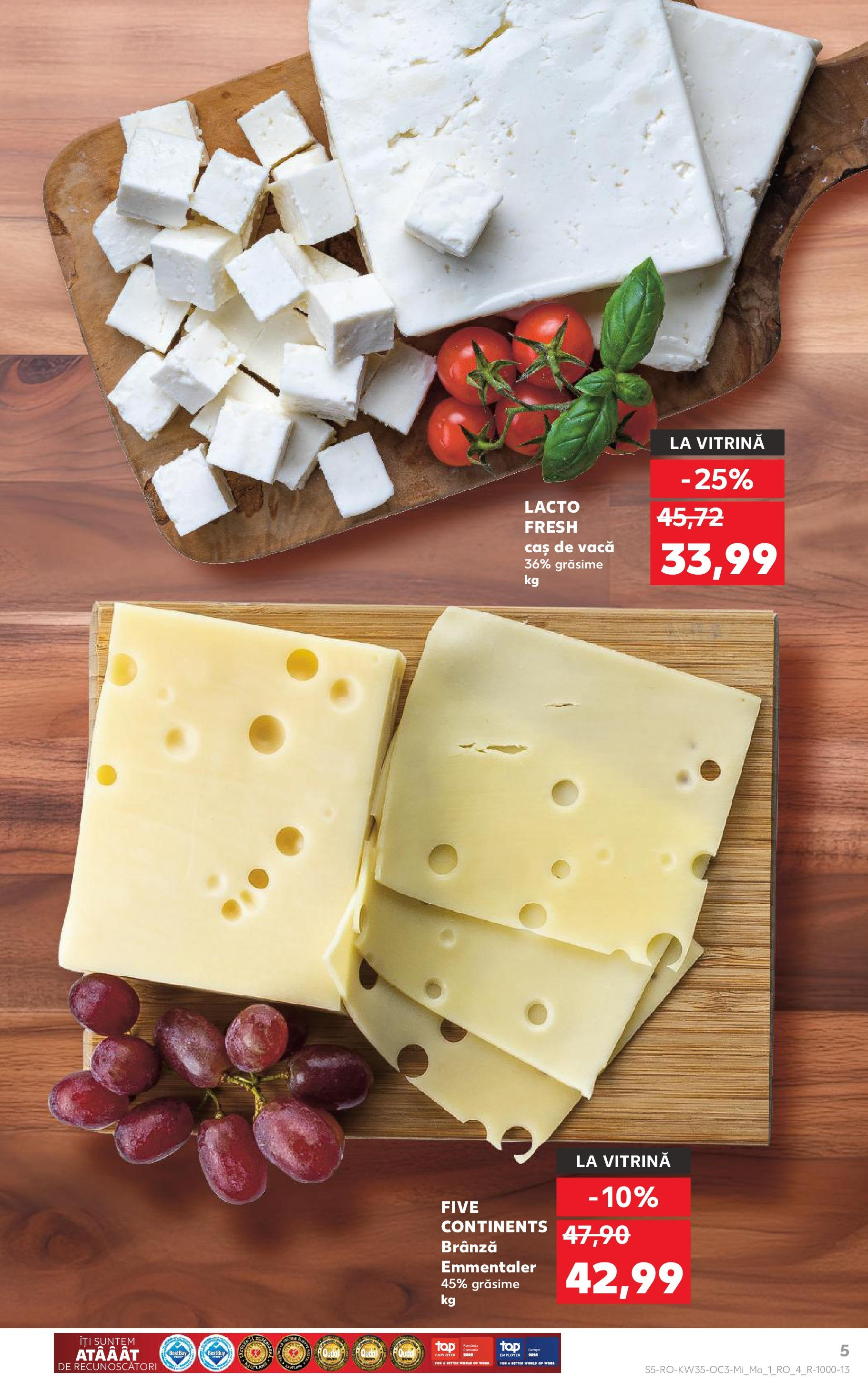 Catalog Kaufland 27 August - 1 Septembrie 2025 | Pagina 5 | Produse: Vitrină, Brânză