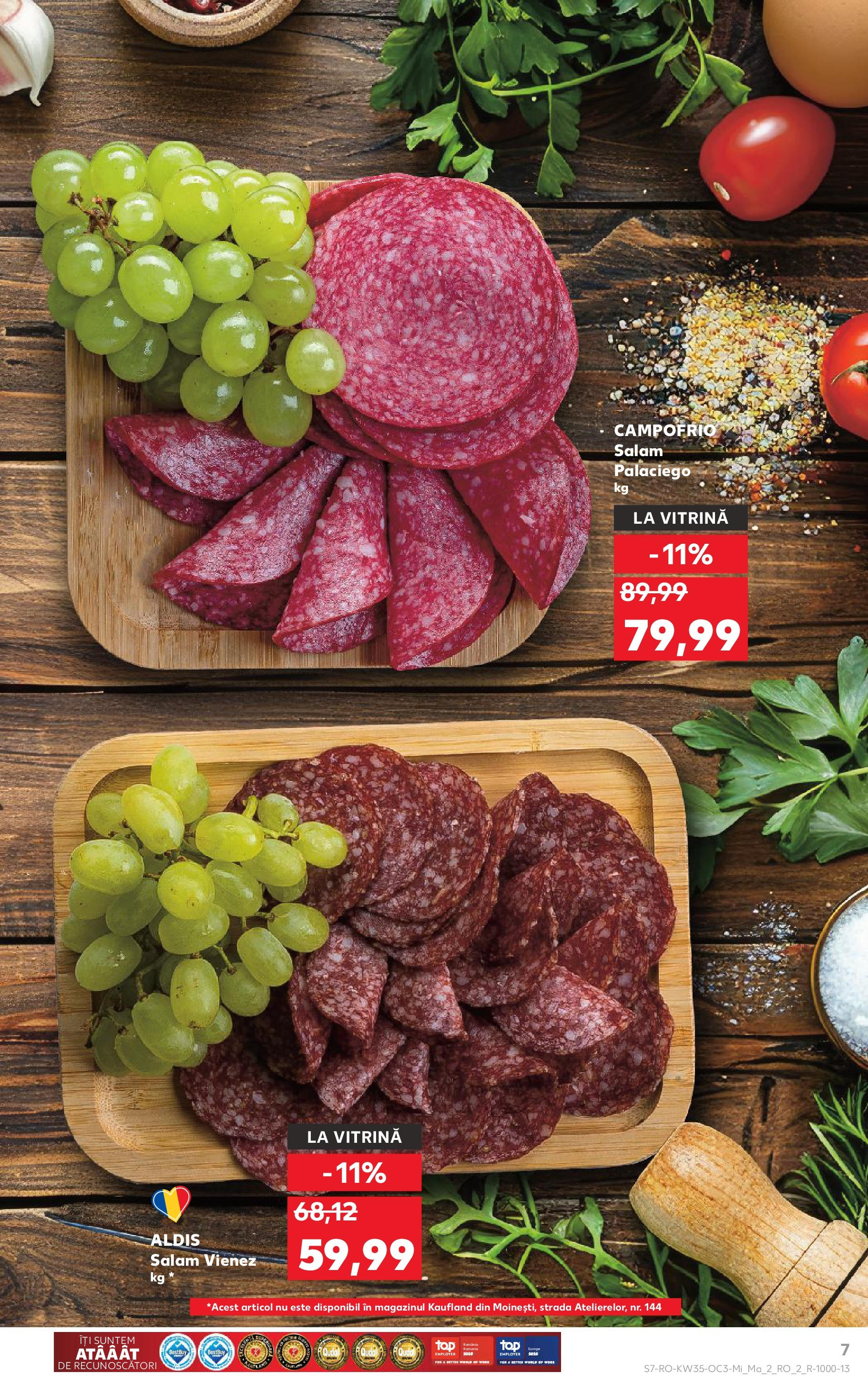 Catalog Kaufland 27 August - 1 Septembrie 2025 | Pagina 7 | Produse: Vitrină, Salam
