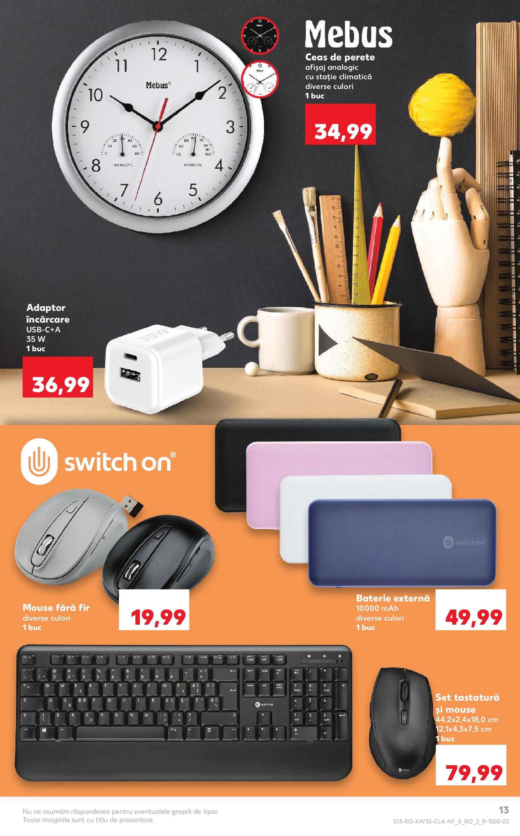 Catalog Kaufland 27 August - 1 Septembrie 2025 | Pagina 13 | Produse: Ceas, Computer, Mouse, Tastatură