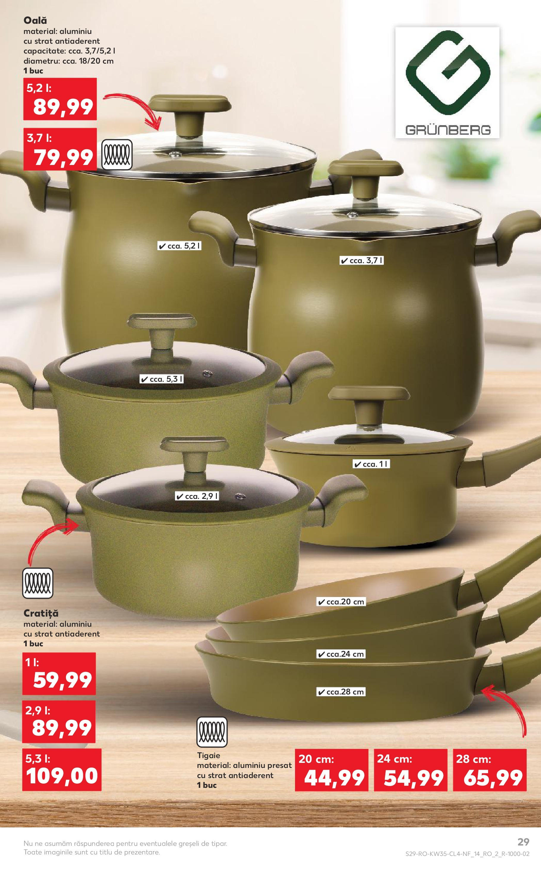 Catalog Kaufland 27 August - 1 Septembrie 2025 | Pagina 29 | Produse: Tigaie, Cratiță, Oală
